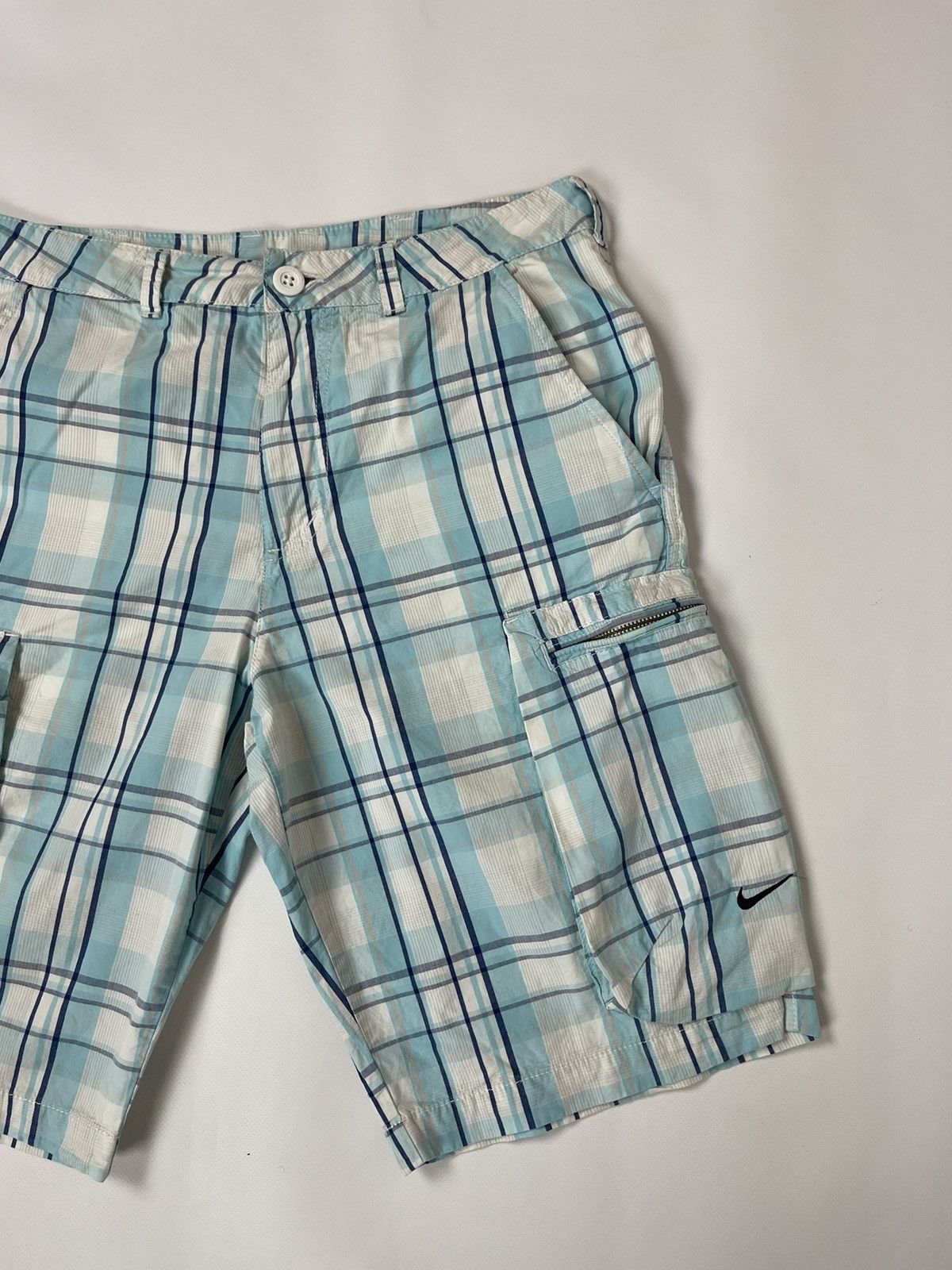 Vintage Nike Vintage y2k the athletic dept. checkered cargo shorts Size US 30 / EU 46 - 5 Thumbnail