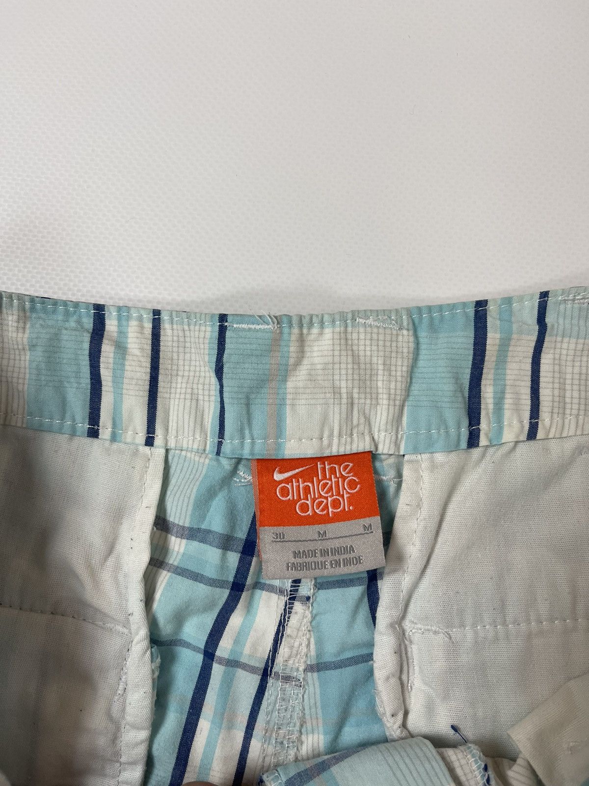 Vintage Nike Vintage y2k the athletic dept. checkered cargo shorts Size US 30 / EU 46 - 8 Thumbnail