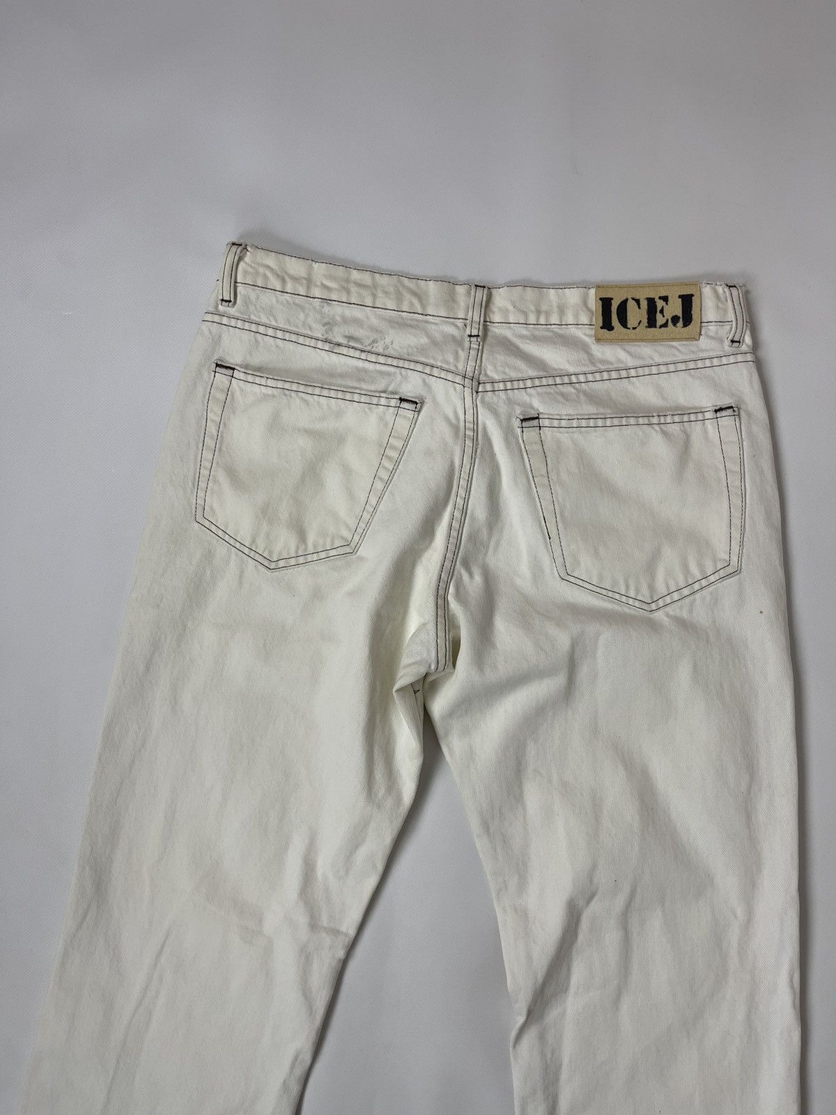 Iceberg Iceberg IceJeans white creamy made in Italy denim jeans Size US 34 / EU 50 - 16 Thumbnail