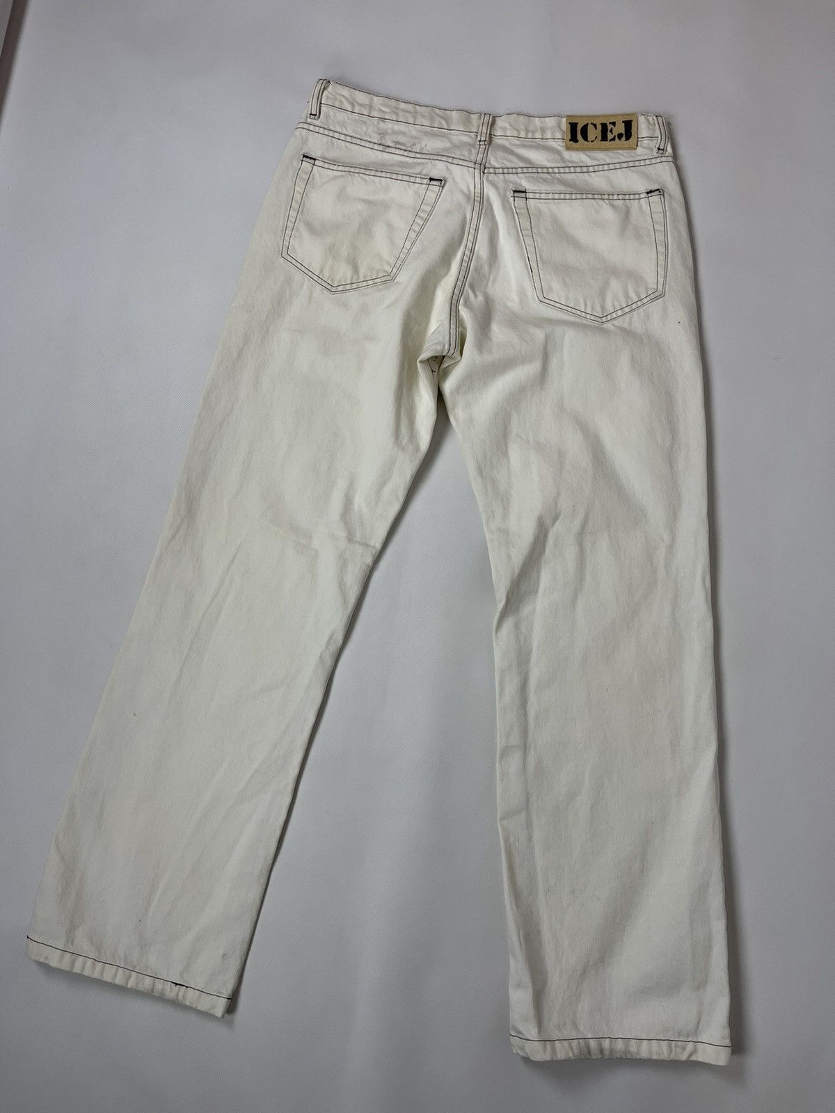 Iceberg Iceberg IceJeans white creamy made in Italy denim jeans Size US 34 / EU 50 - 14 Thumbnail
