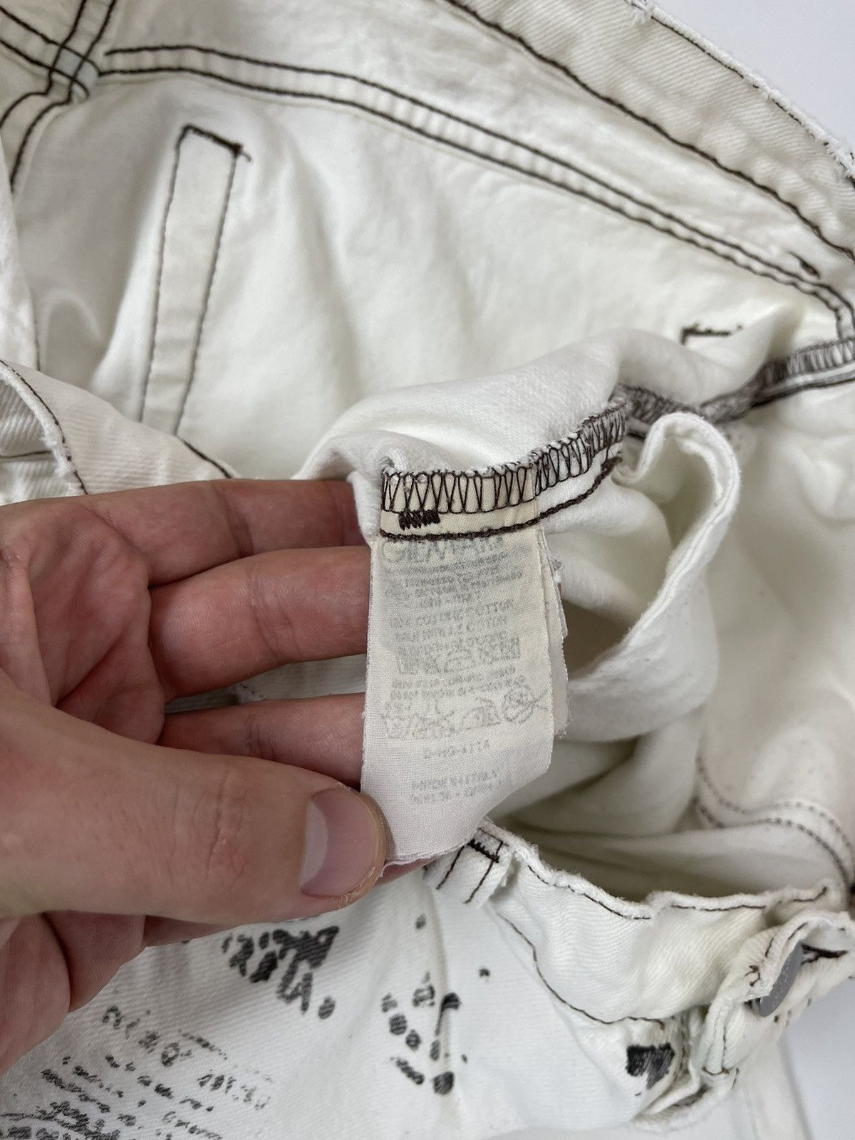 Iceberg Iceberg IceJeans white creamy made in Italy denim jeans Size US 34 / EU 50 - 13 Thumbnail