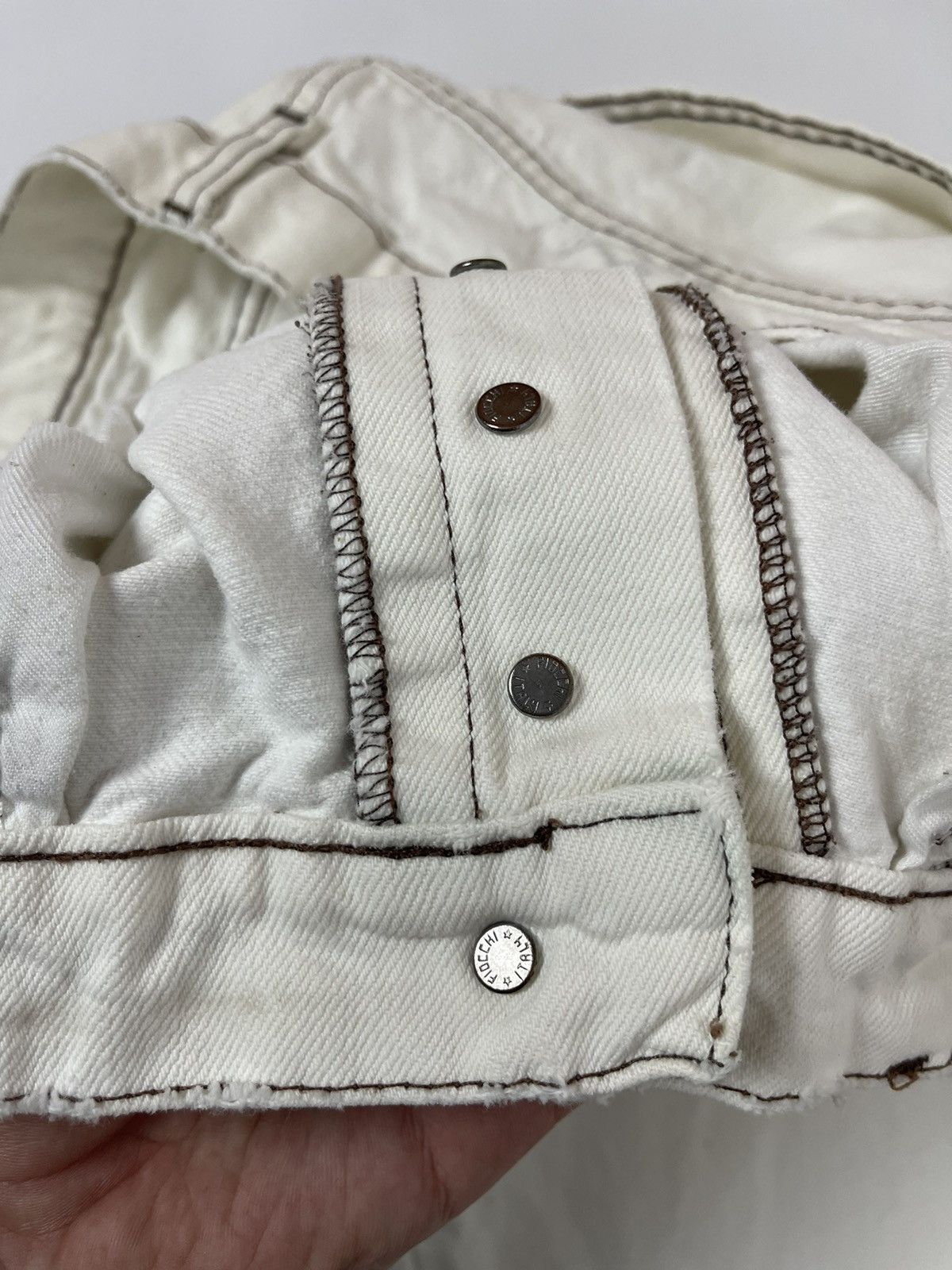 Iceberg Iceberg IceJeans white creamy made in Italy denim jeans Size US 34 / EU 50 - 12 Thumbnail