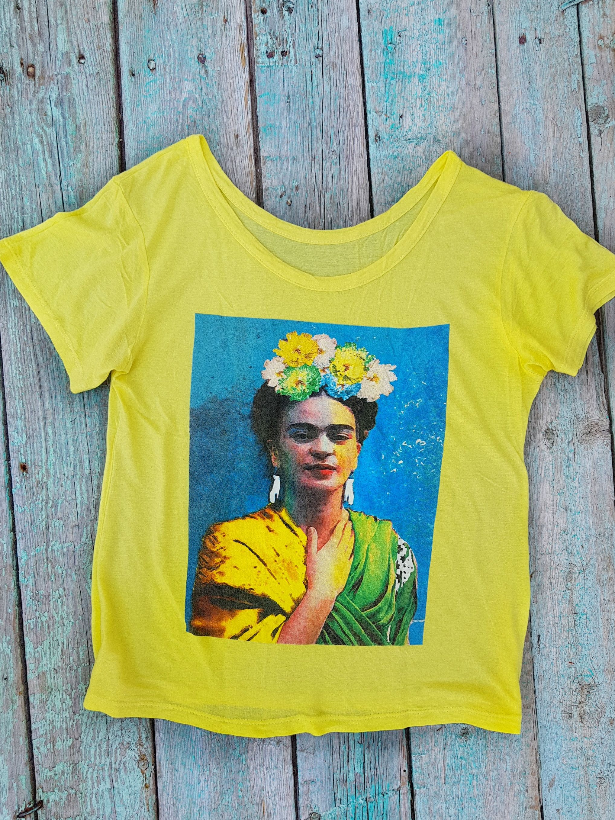 Vintage FRIDA KAHLO ART PAINTING T SHIRT Size S / US 4 / IT 40 - 1 Thumbnail
