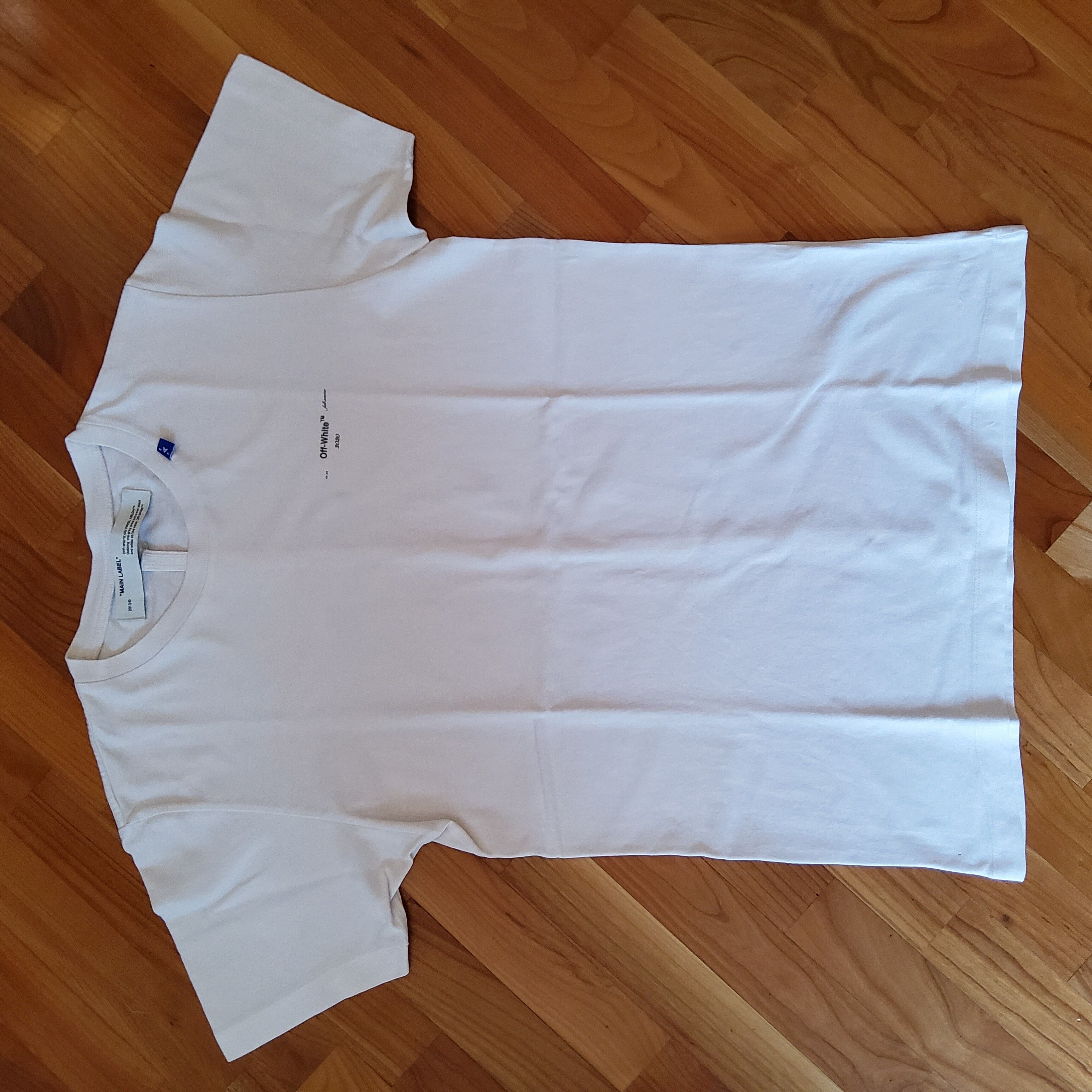OFF-WHITE Oversized Fit Unfinished T-Shirt White/Black