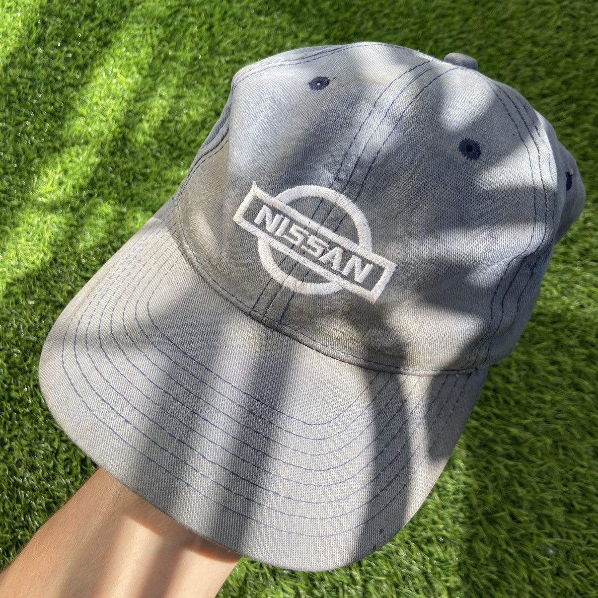 Japanese Brand NISSAN 1990s RARE SUN FADED VINTAGE CAP - № 4073 Size ONE SIZE - 2 Thumbnail
