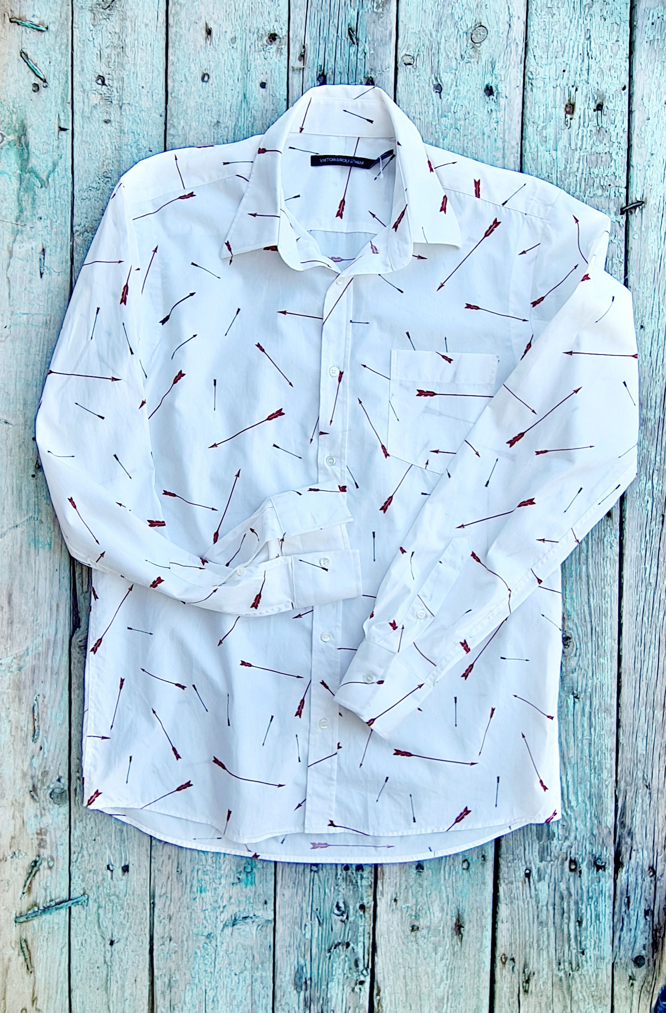 H&M Viktor Rolf H&M arrow print button shirt Size US M / EU 48-50 / 2 - 3 Thumbnail