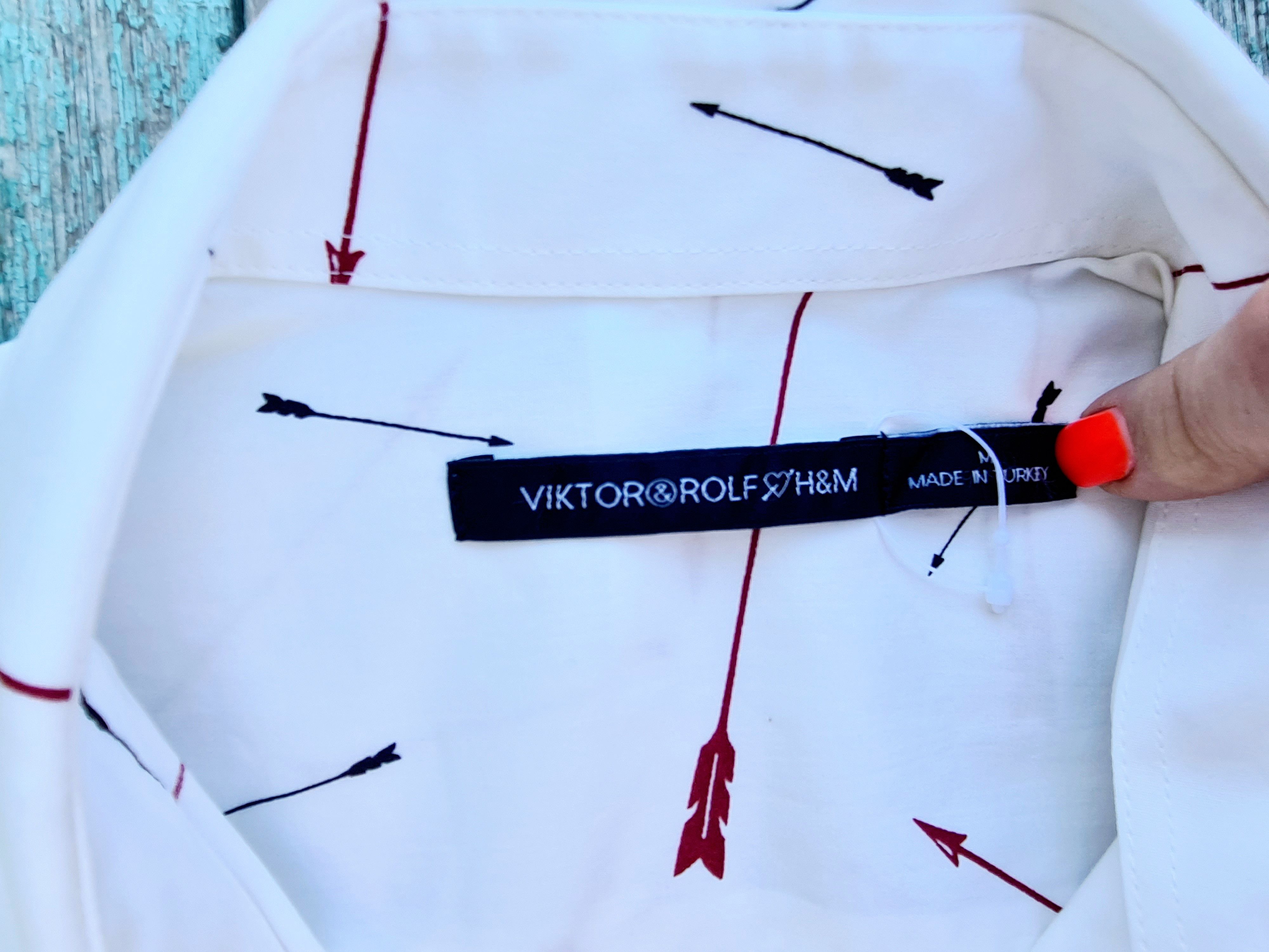 H&M Viktor Rolf H&M arrow print button shirt Size US M / EU 48-50 / 2 - 2 Thumbnail