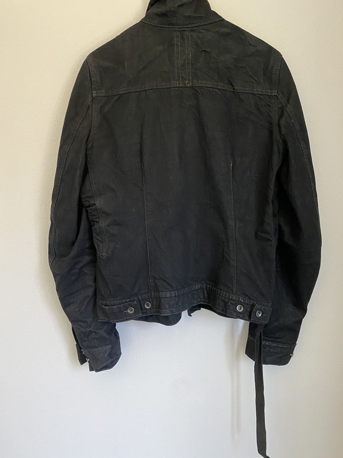 Rick Owens Drkshdw Waxed Raw Denim Jacket Size US M / EU 48-50 / 2 - 7 Thumbnail