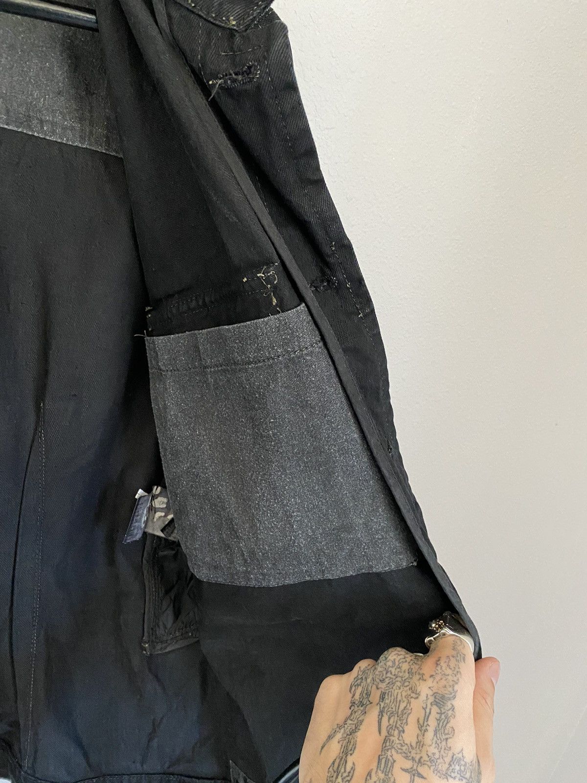 Rick Owens Drkshdw Waxed Raw Denim Jacket Size US M / EU 48-50 / 2 - 9 Thumbnail