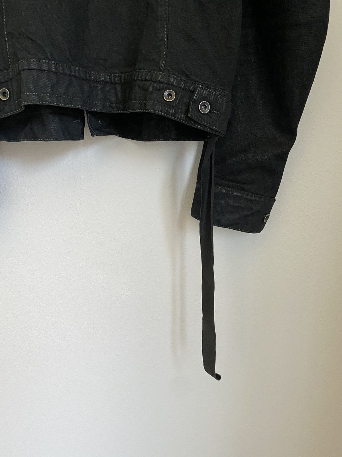 Rick Owens Drkshdw Waxed Raw Denim Jacket Size US M / EU 48-50 / 2 - 8 Thumbnail