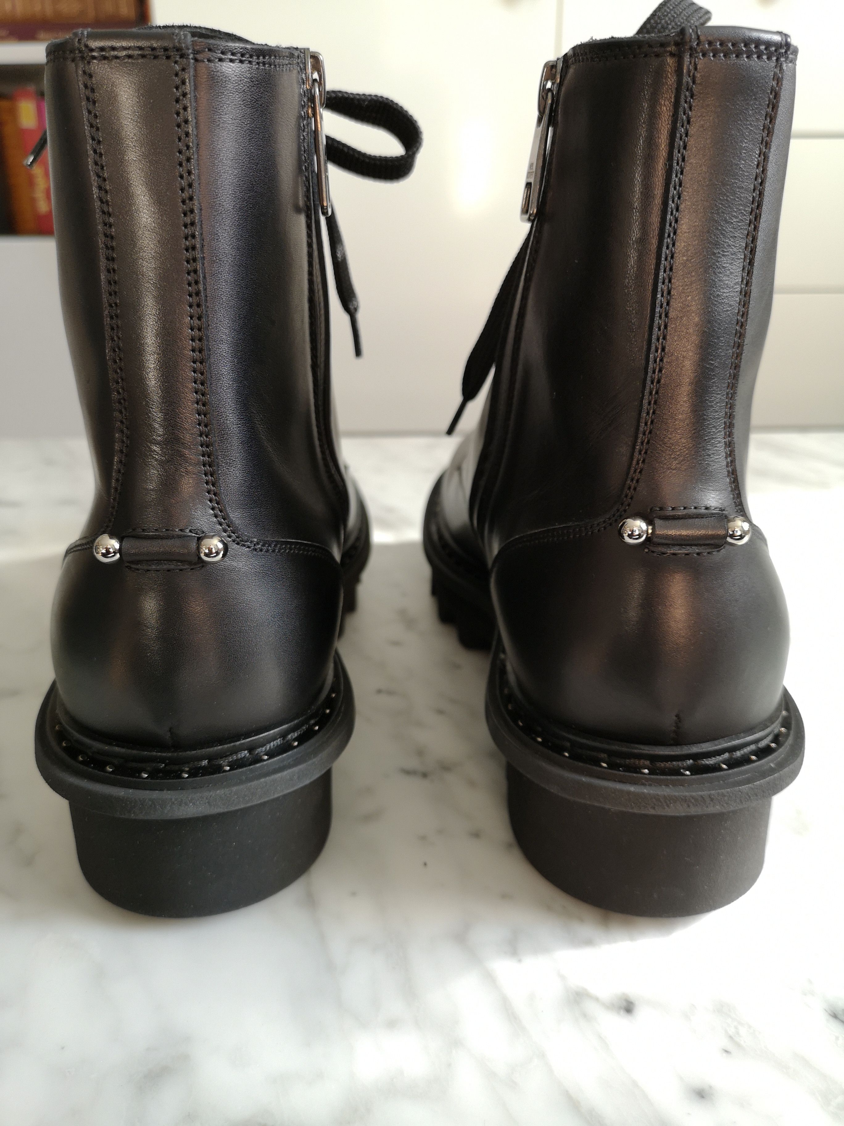 Neil Barrett Pierced Punk Lace-Up Combat Boots size 41 | Grailed
