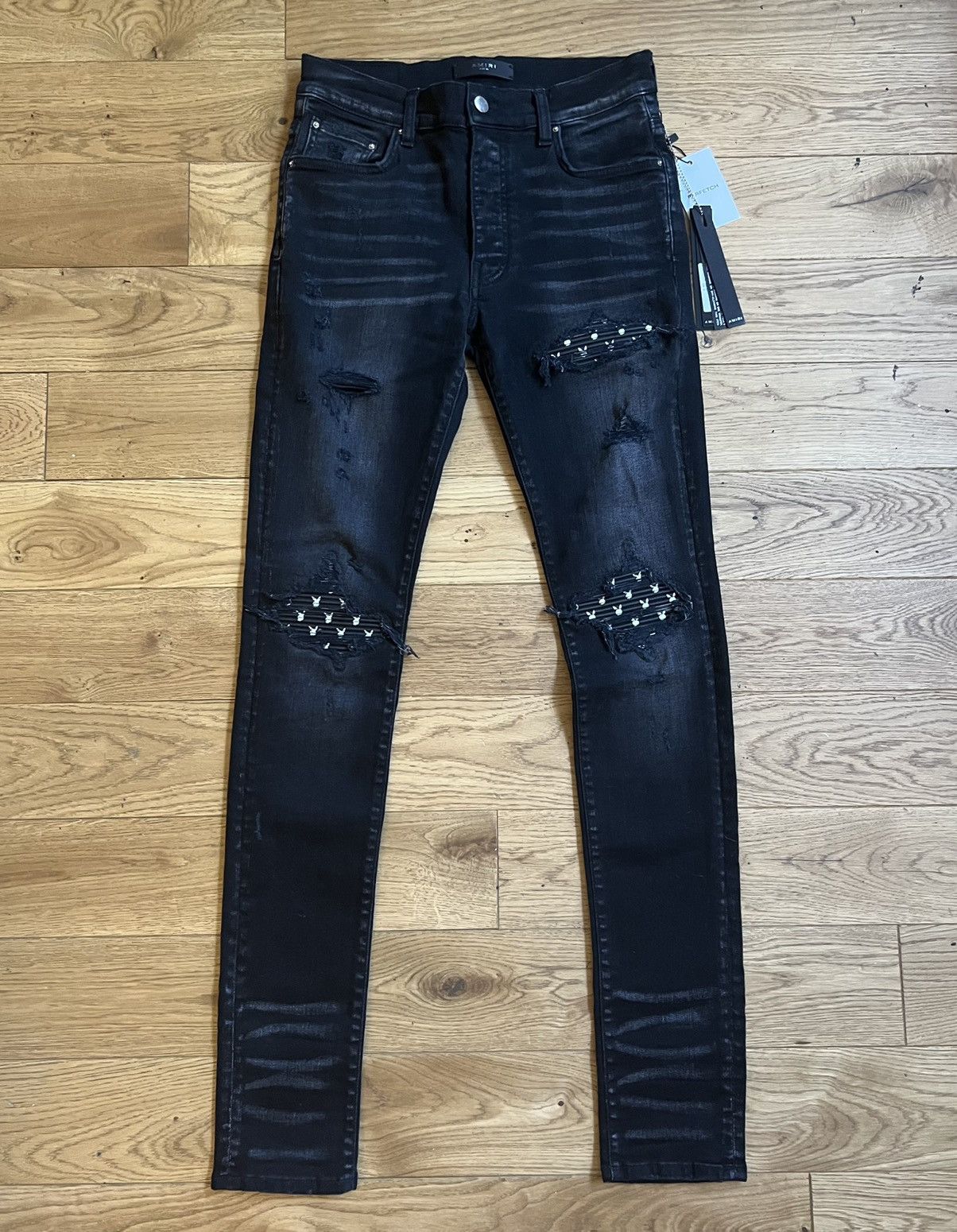 Amiri Amiri Playboy Edition Black MX1 Jeans | Grailed