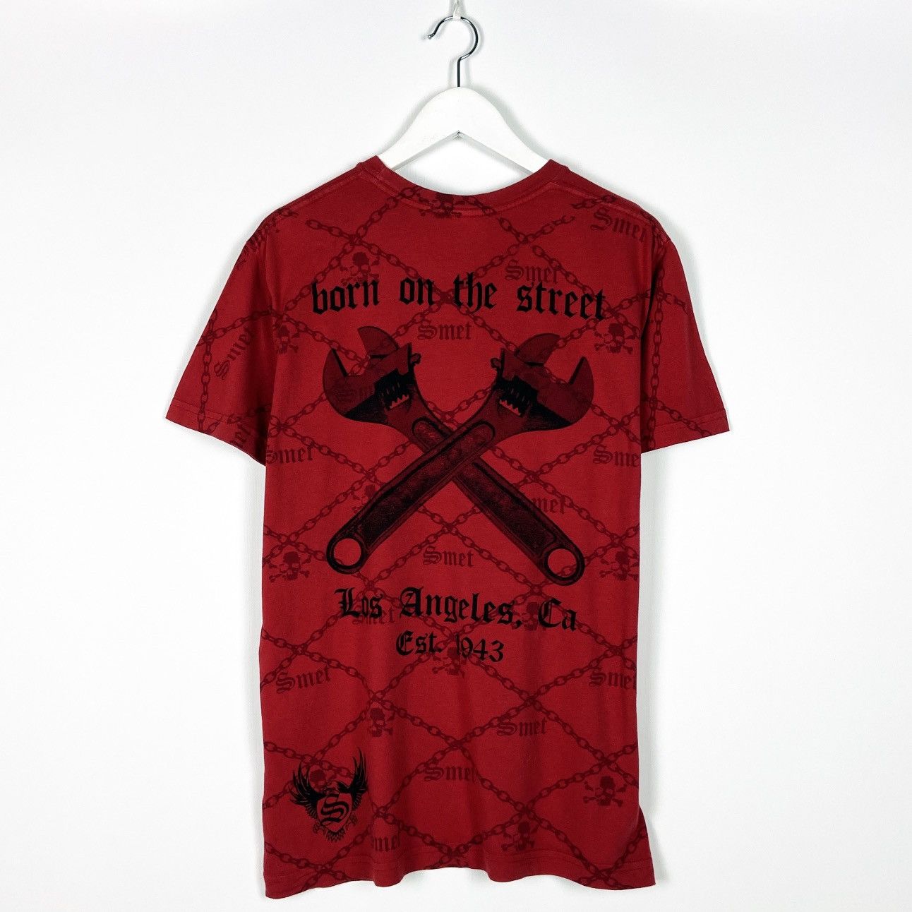 Christian Audigier Vintage 90s Christian Audiger Smet Born on the street tee Size US M / EU 48-50 / 2 - 2 Thumbnail