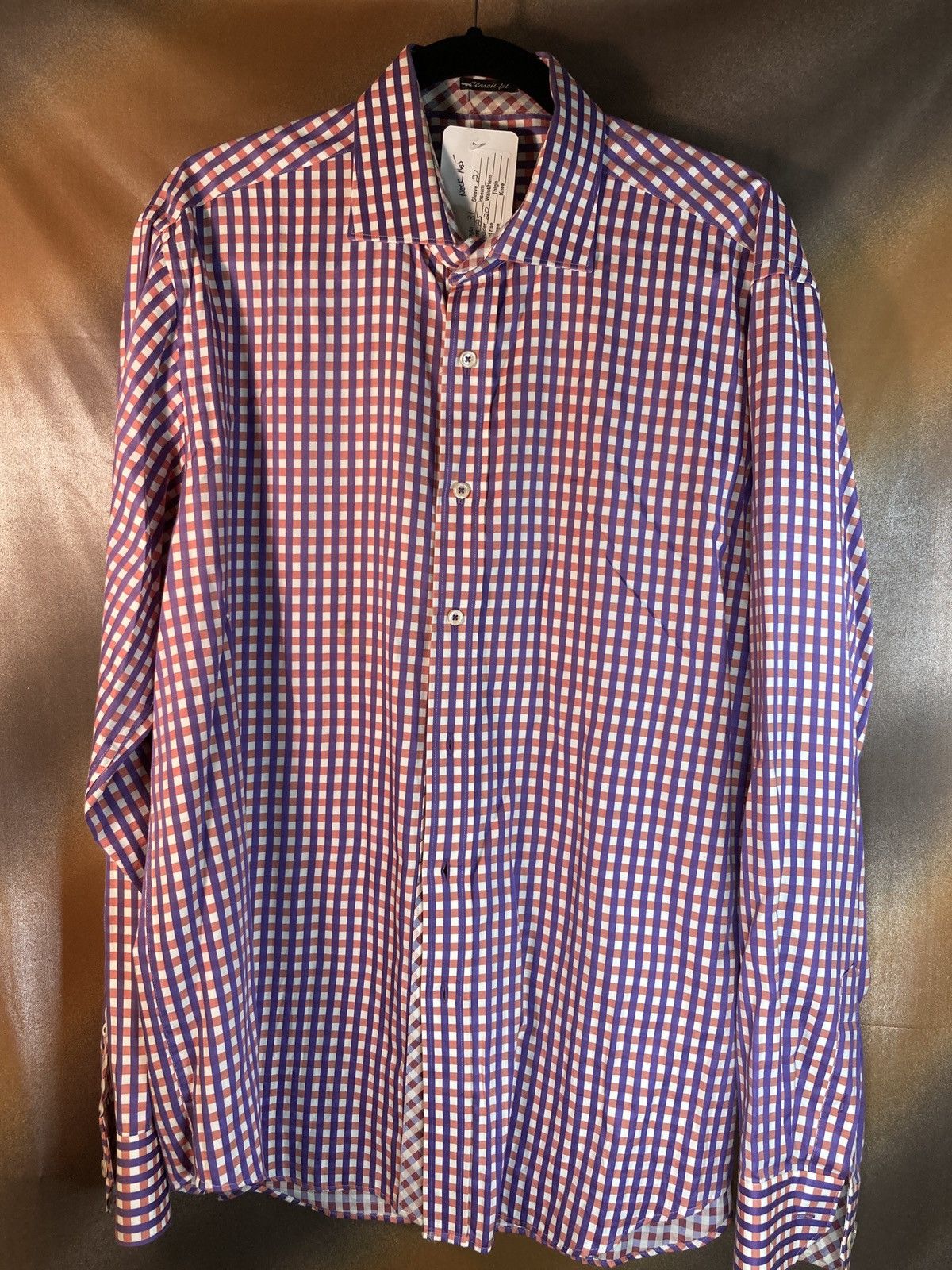 Gently worn checked Bugatachi Uomo size L
