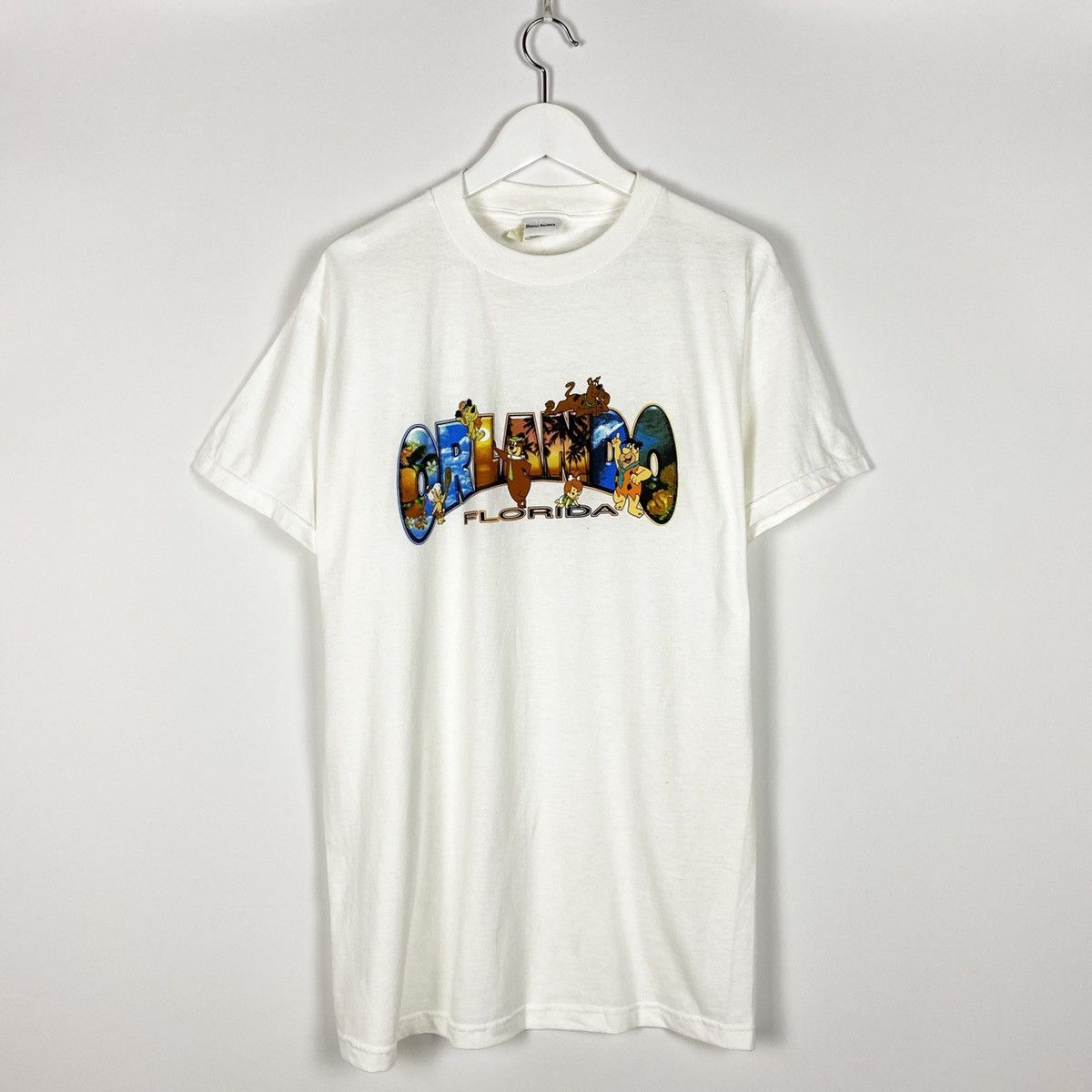 Disney Vintage 90s Hanna Barbera Orlando Florida Flintstones tee Size US M / EU 48-50 / 2 - 1 Thumbnail