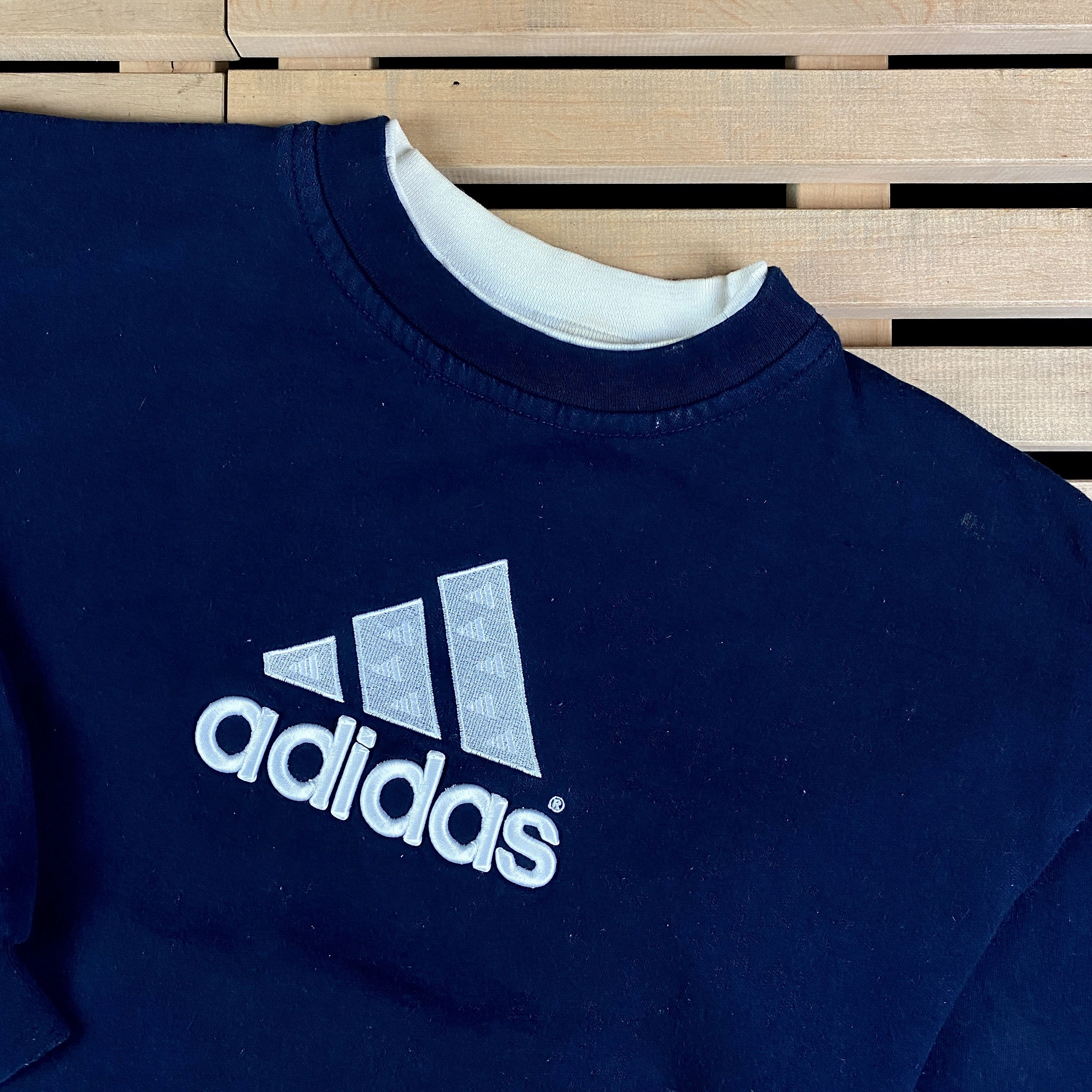 Adidas × Vintage Mens Sweatshirt Adidas Vintage Big Logo Size L Size US L / EU 52-54 / 3 - 2 Thumbnail
