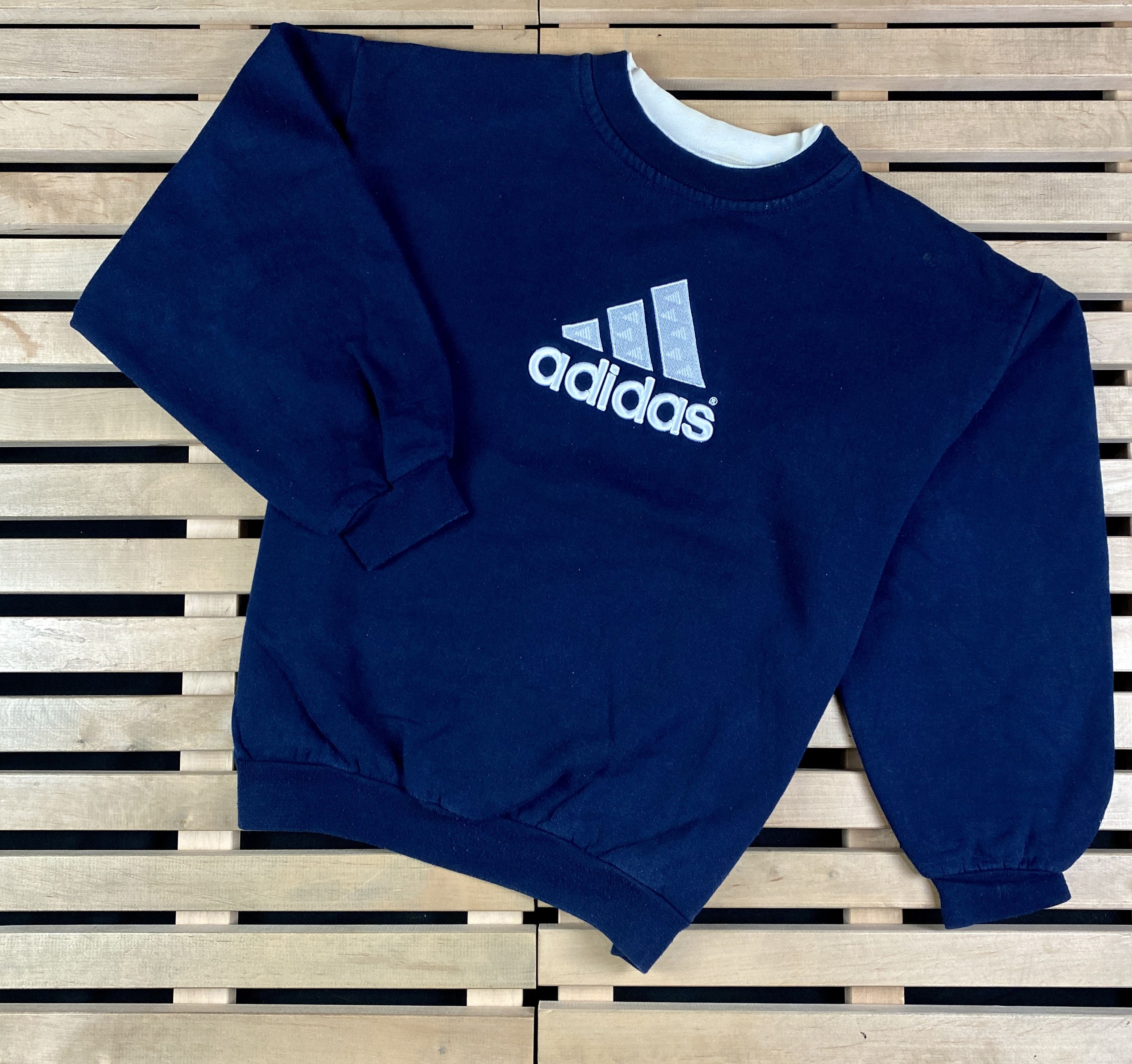 Adidas × Vintage Mens Sweatshirt Adidas Vintage Big Logo Size L Size US L / EU 52-54 / 3 - 1 Thumbnail
