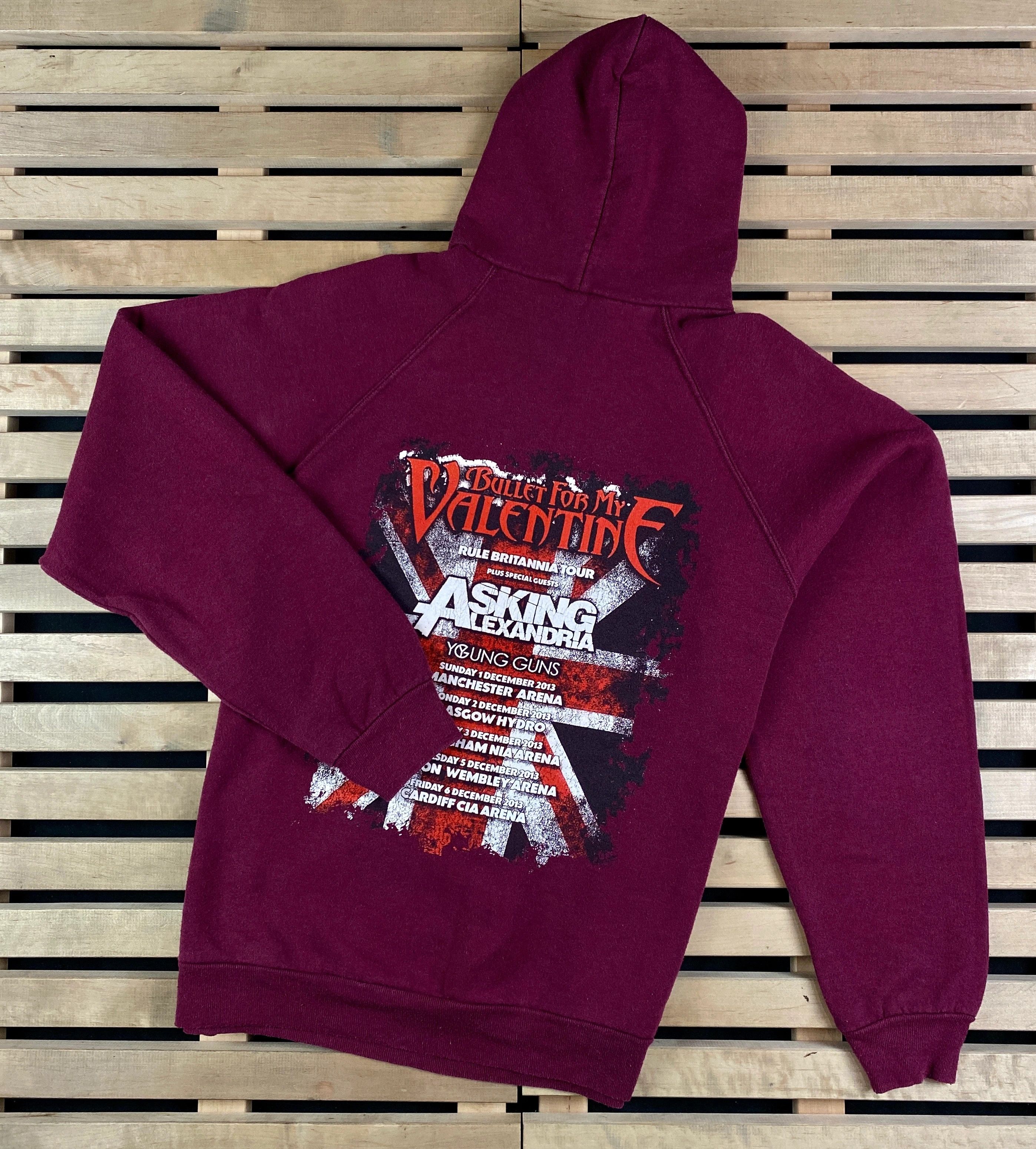 Band Tees × Vintage Mens Hoodies Bullet For My Valentine Size L Size US L / EU 52-54 / 3 - 5 Thumbnail