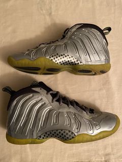 Nike foamposite boots on sale silver