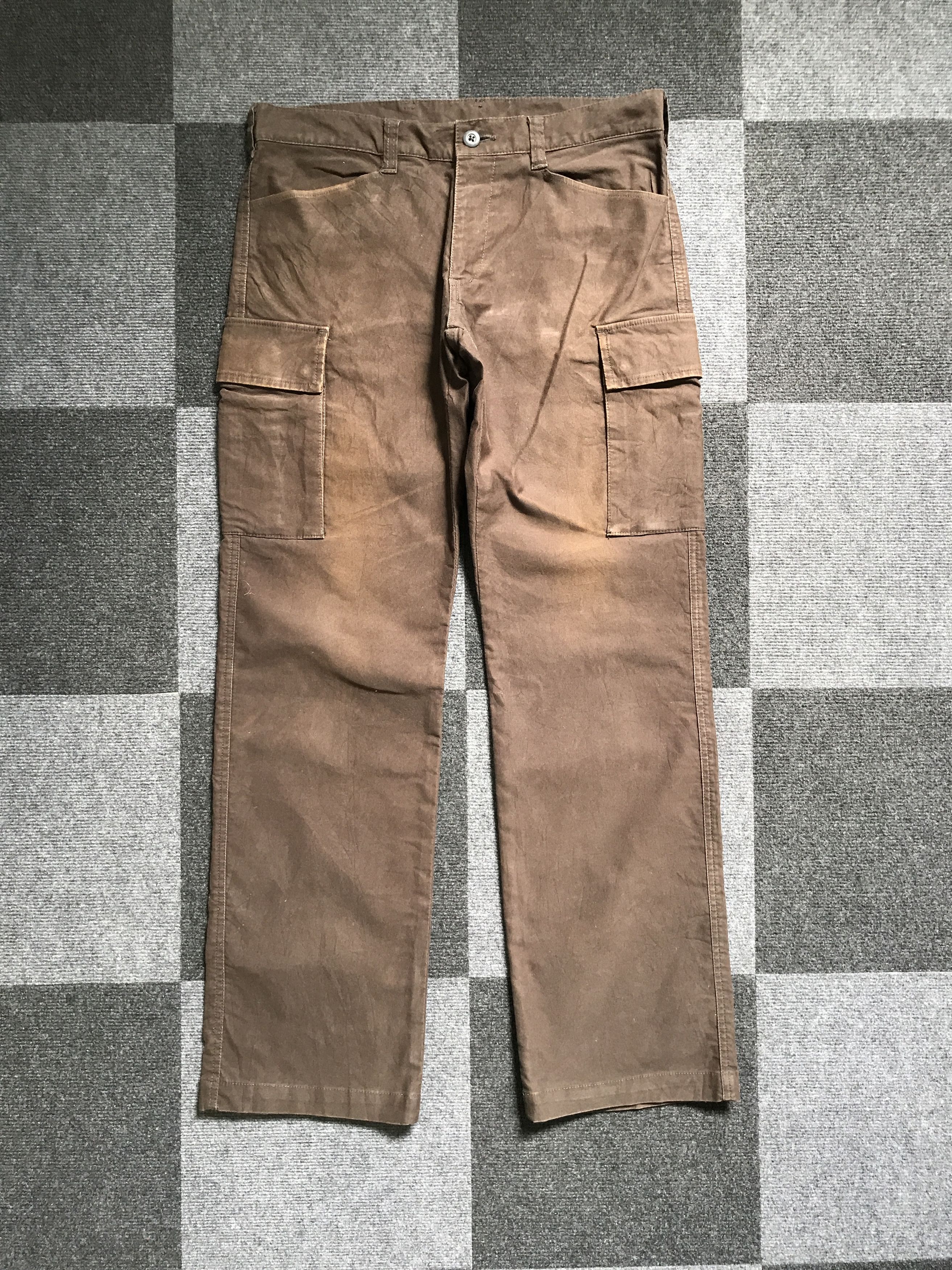 image of Cp133 295291 Rusty Faded Design Cargo Pant in Rust Brown, Men's