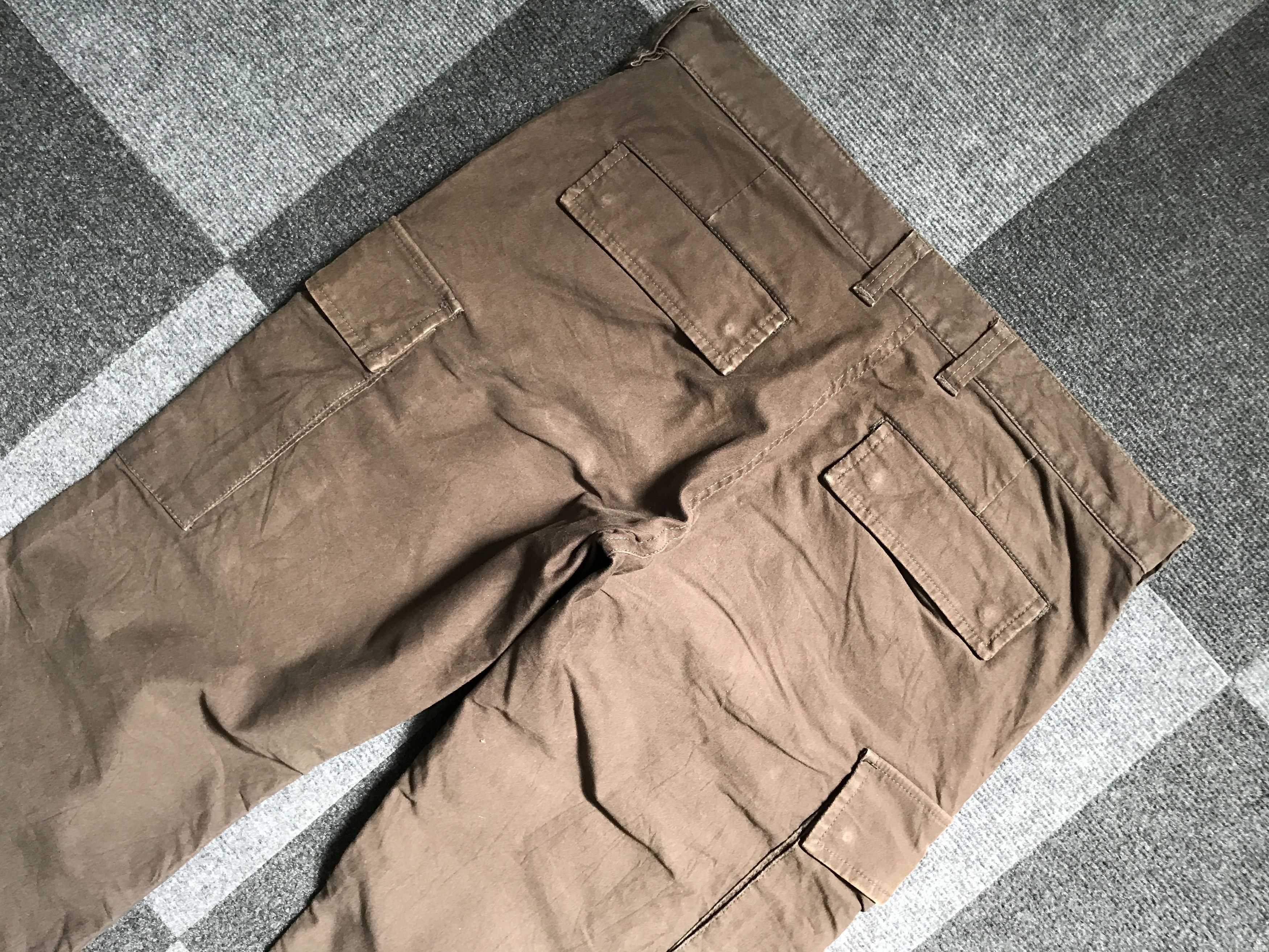 Japanese Brand CP133 295291 Rusty Faded Design Cargo Pant Size US 33 - 10 Thumbnail