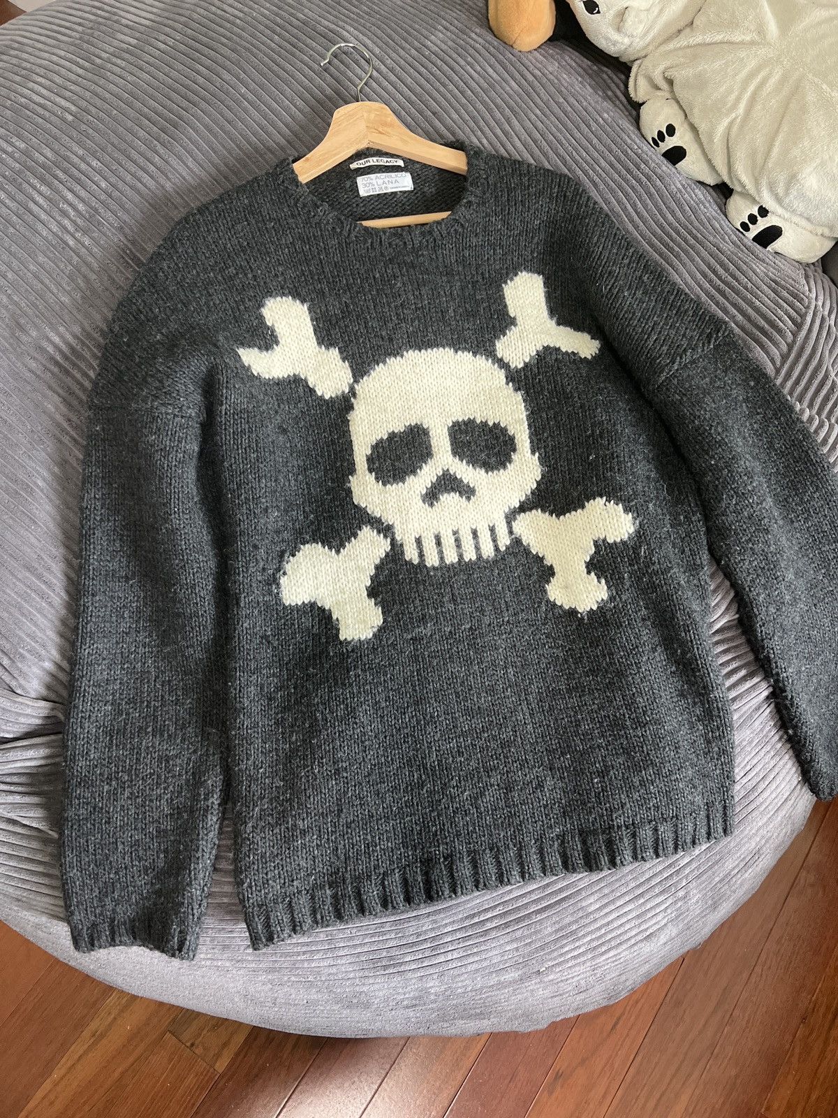 Our Legacy Our Legacy Jolly Roger Skull Sweater | Grailed
