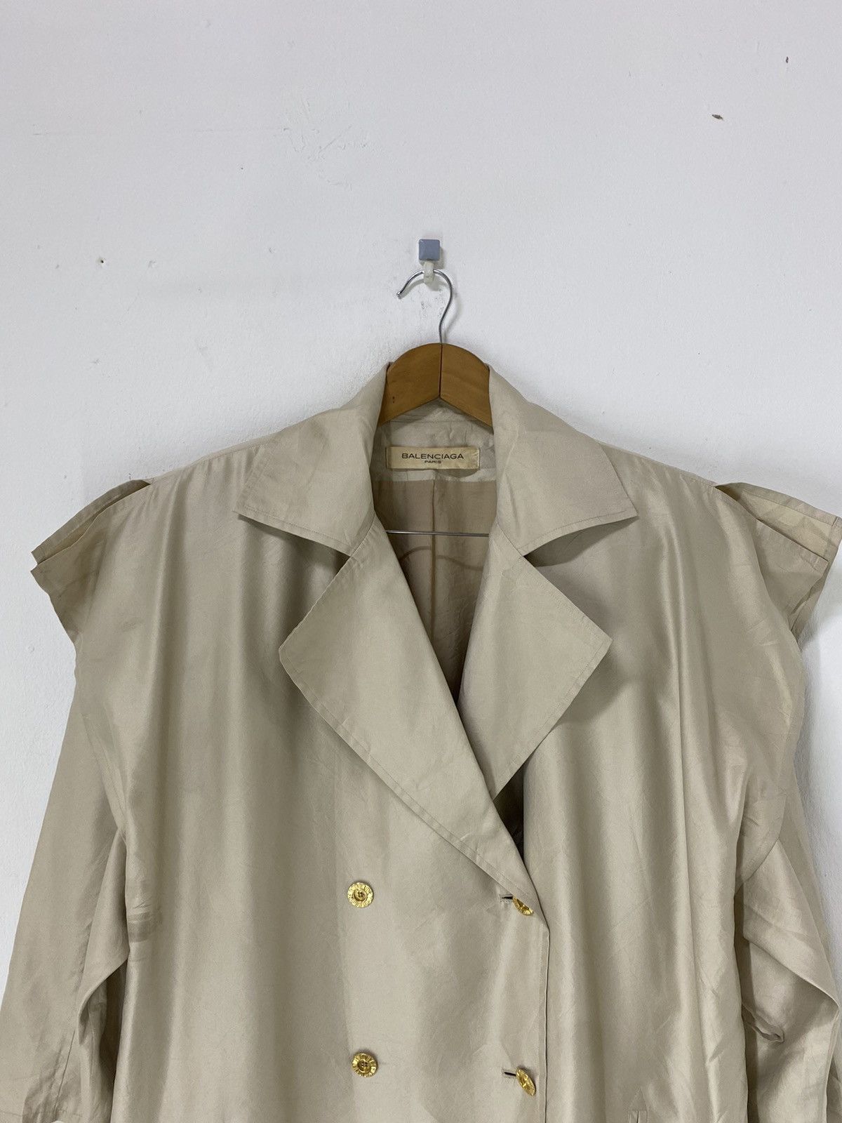 Balenciaga Balenciaga Double Breast Jacket silk Fashion Design Size L / US 10 / IT 46 - 4 Thumbnail