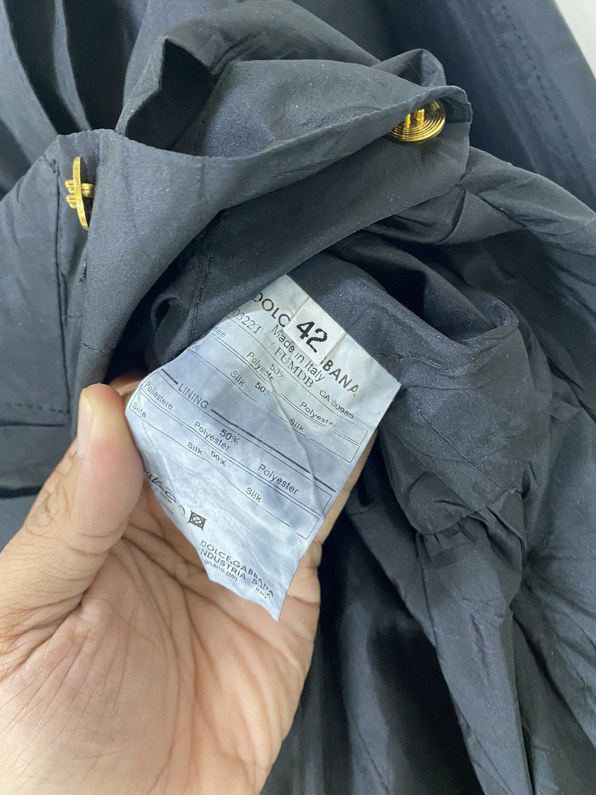 Dolce & Gabbana Dolce and Gabbana Trench Coat Jacket Design Size M / US 6-8 / IT 42-44 - 7 Thumbnail