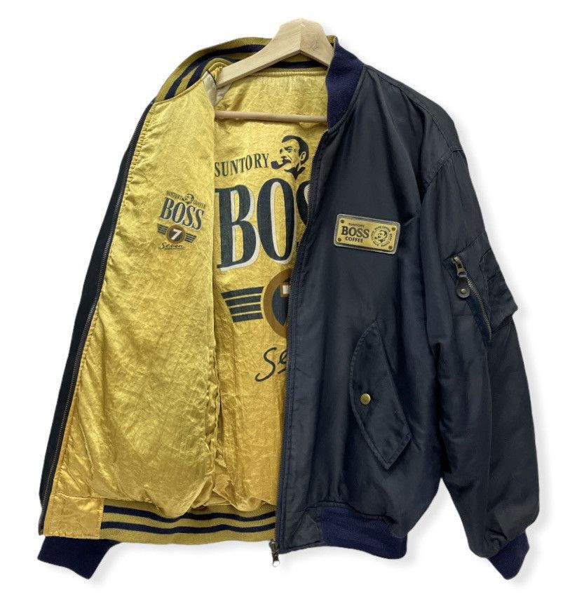 Vintage 💥VERY RARE🔥 BOSS COFFEE Reversible Jumper Bomber Jacket Size US M / EU 48-50 / 2 - 1 Thumbnail