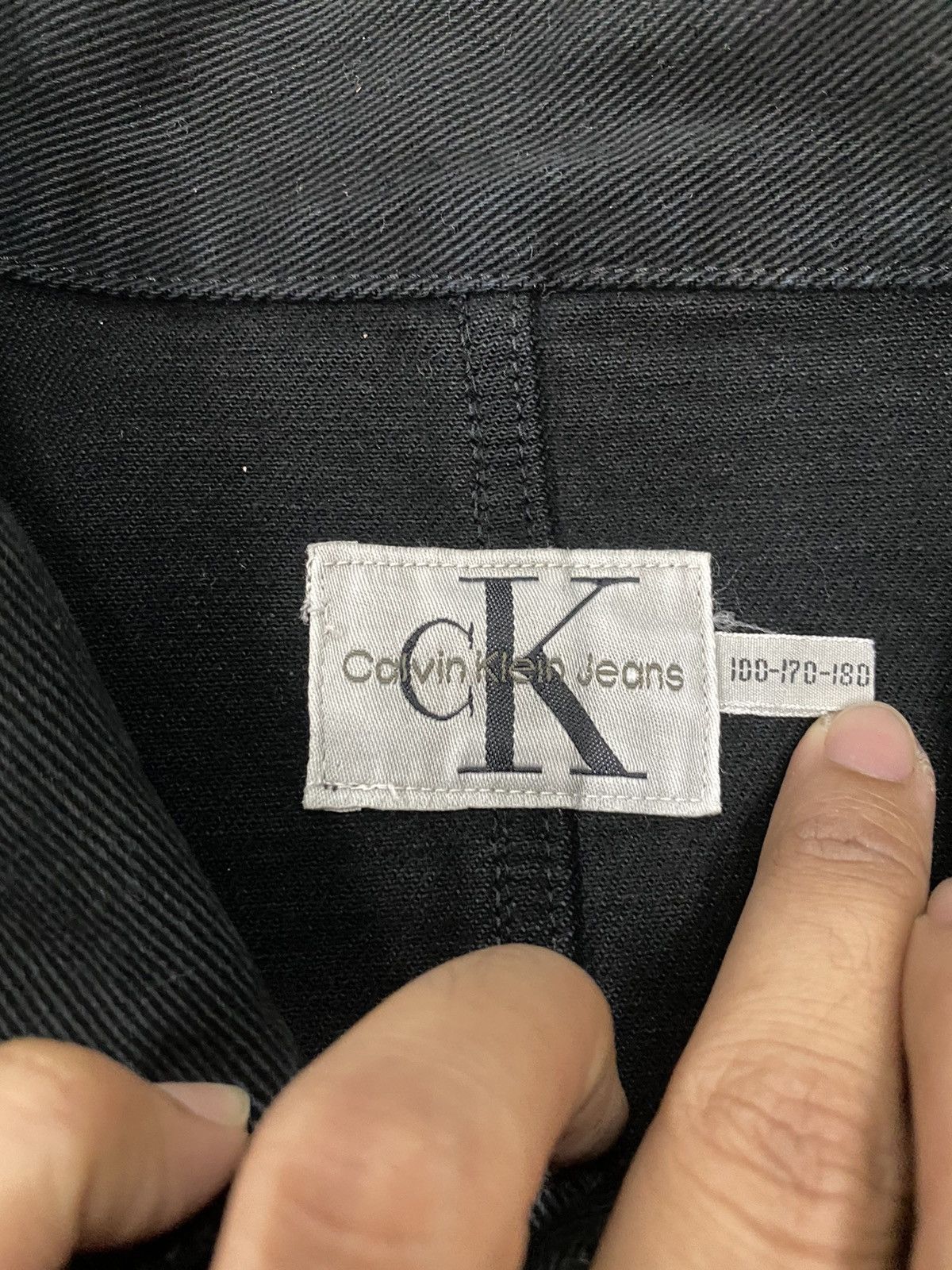 Calvin Klein Calvin Klein Jeans Black Denim Jackets Size US L / EU 52-54 / 3 - 7 Thumbnail