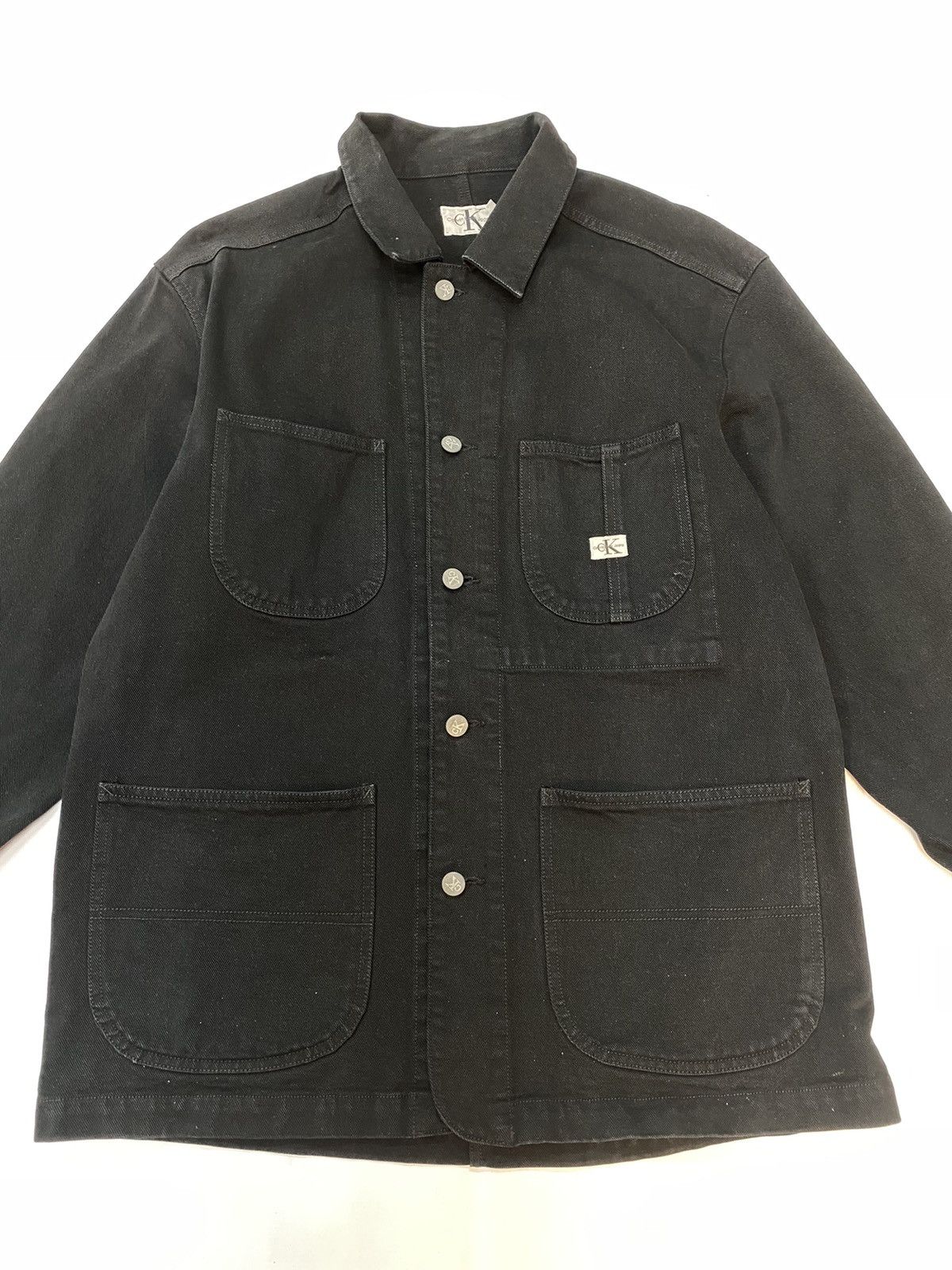 Calvin Klein Calvin Klein Jeans Black Denim Jackets Size US L / EU 52-54 / 3 - 2 Thumbnail