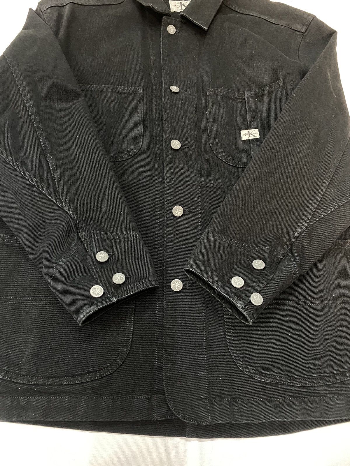 Calvin Klein Calvin Klein Jeans Black Denim Jackets Size US L / EU 52-54 / 3 - 5 Thumbnail
