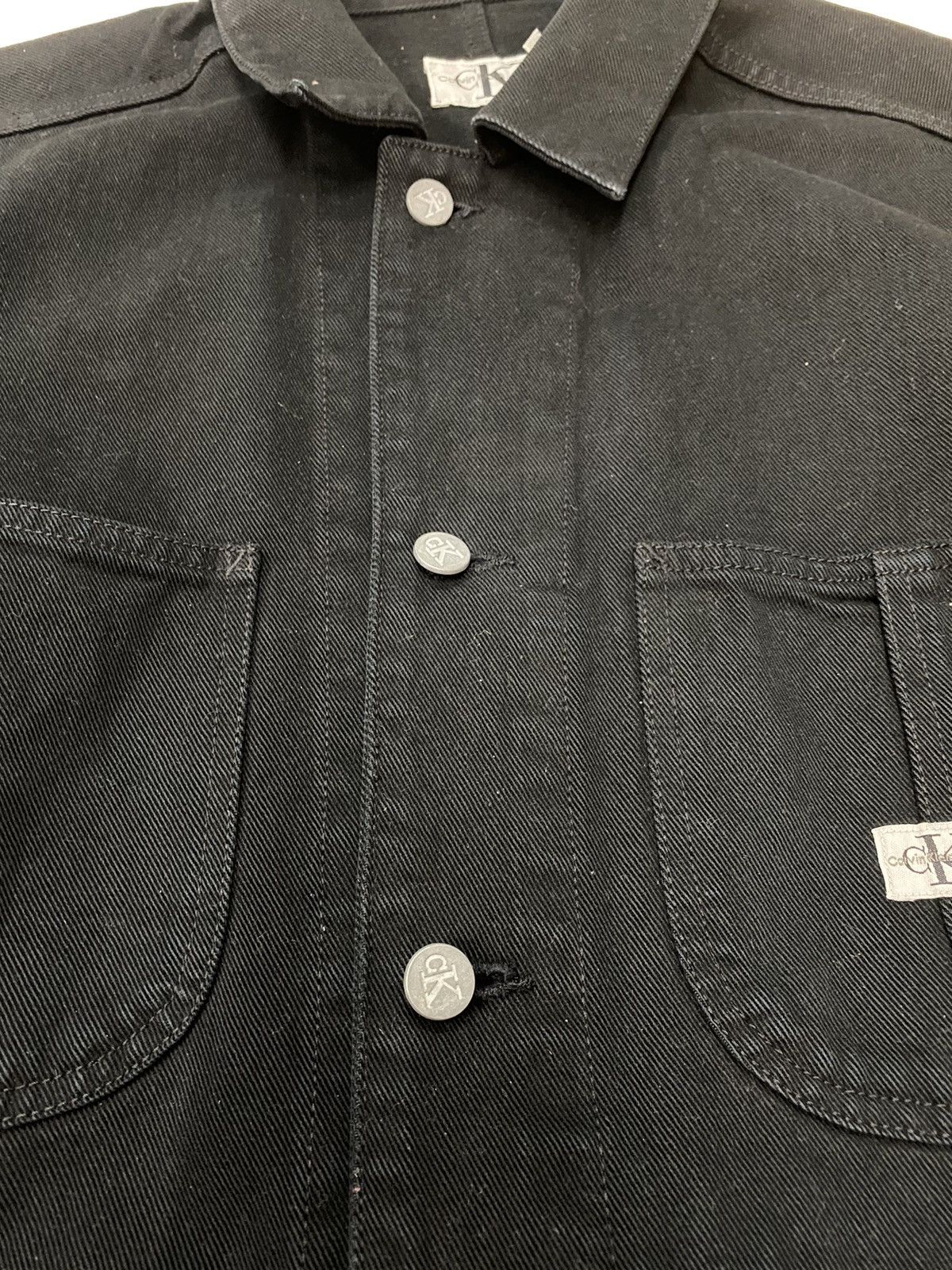 Calvin Klein Calvin Klein Jeans Black Denim Jackets Size US L / EU 52-54 / 3 - 4 Thumbnail