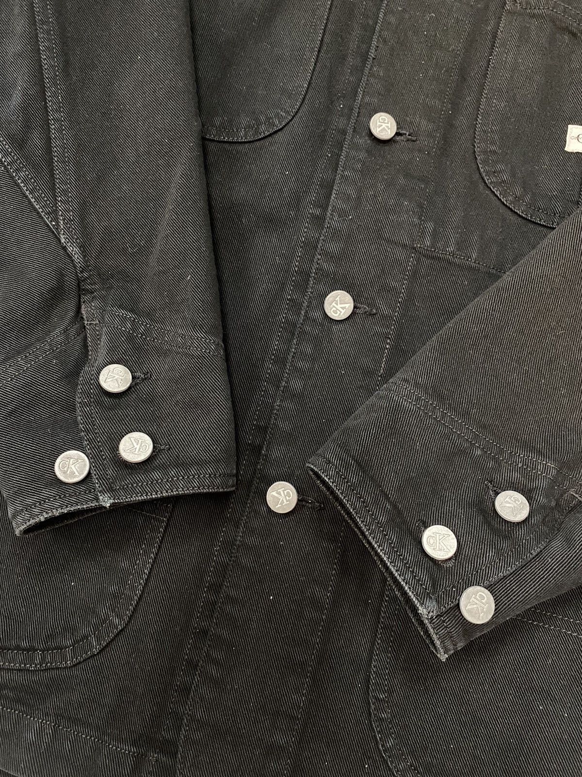 Calvin Klein Calvin Klein Jeans Black Denim Jackets Size US L / EU 52-54 / 3 - 6 Thumbnail