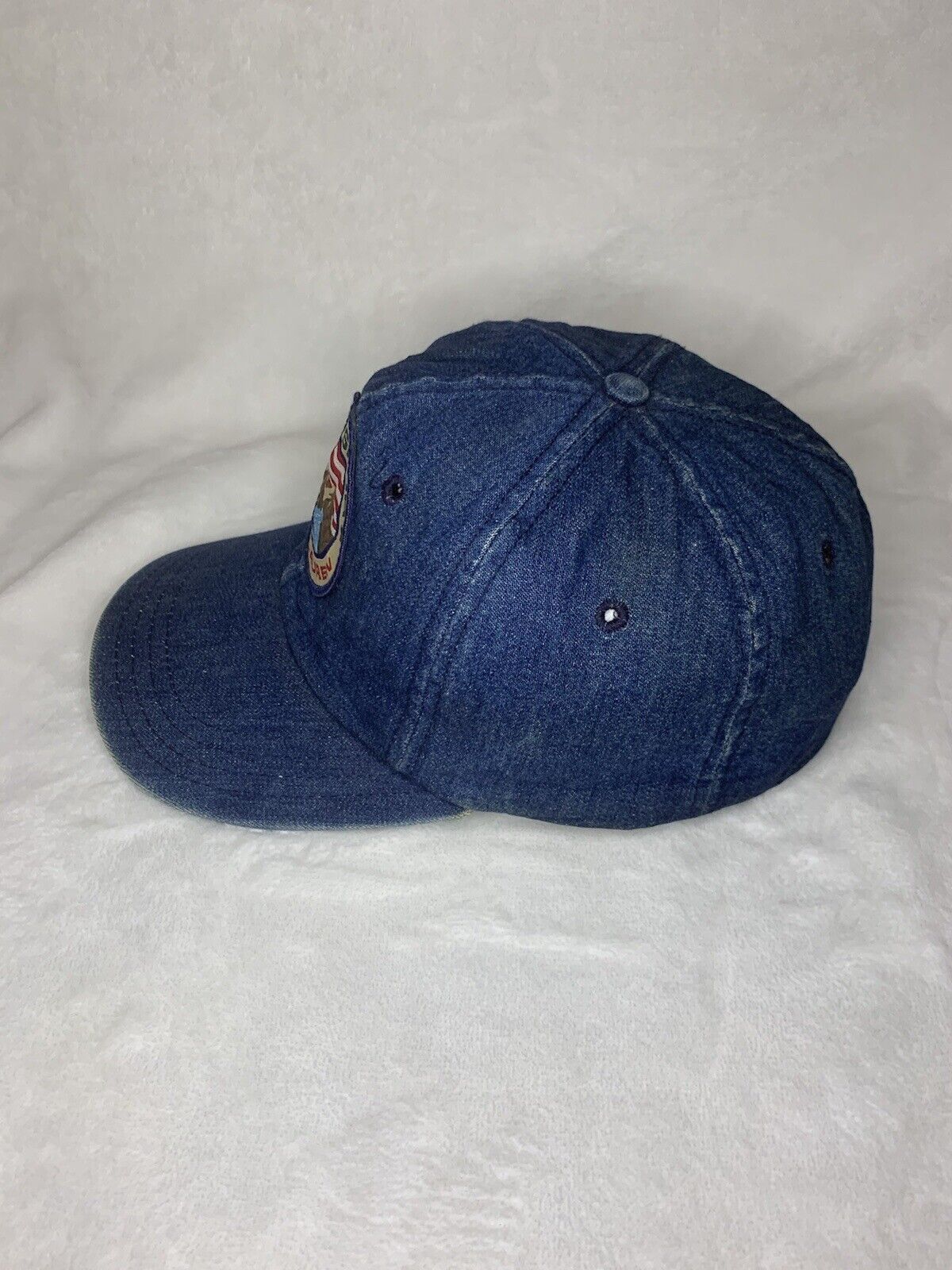 Polo Ralph Lauren Vintage Polo Ralph Lauren Sport Fitted Denim Cap Size 36 - 4 Thumbnail