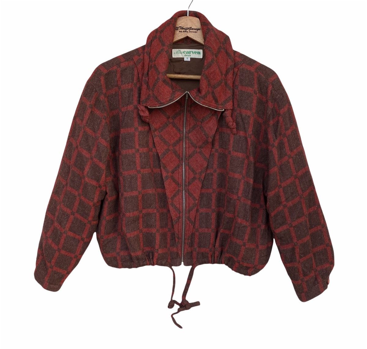 Carven Rare Miss Carven deux Fullprint Zipper Drawstrings Jacket Size US M / EU 48-50 / 2 - 1 Thumbnail