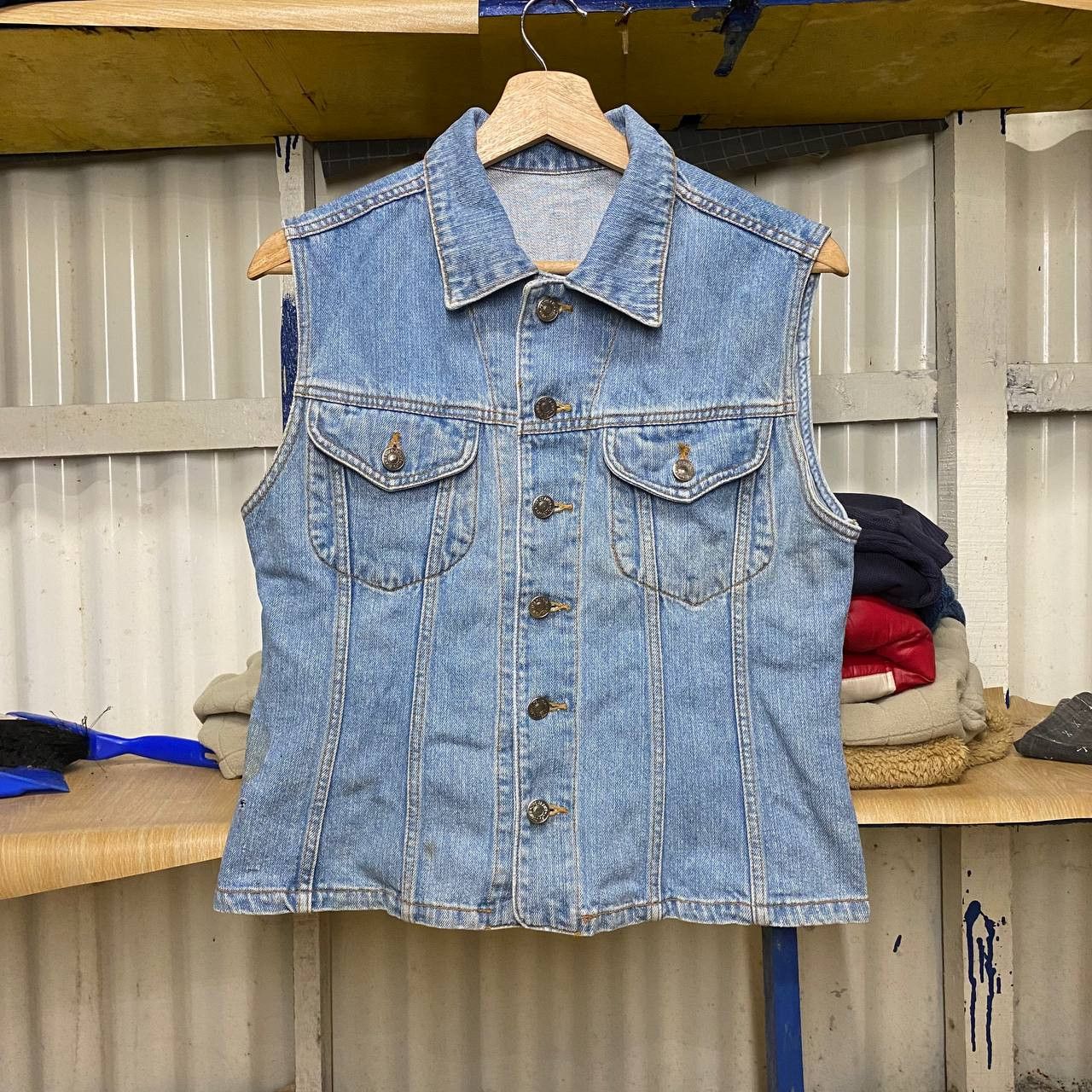 Vintage Vintage UFO Jeans vest | Grailed