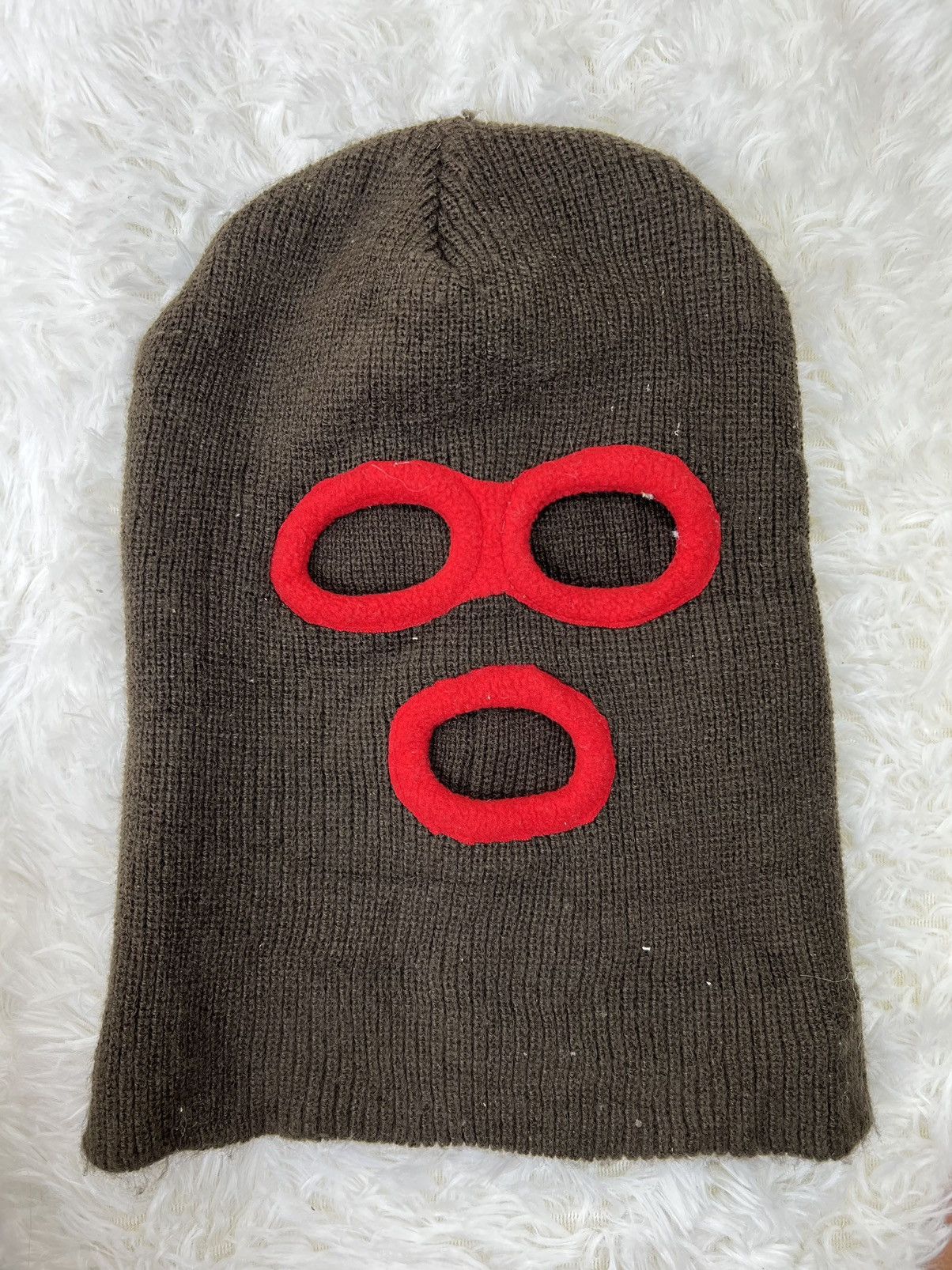 Other Vintage Japanese Brand 3 Hole Balaclava Ski Mask Asspizza Size ONE SIZE - 5 Thumbnail