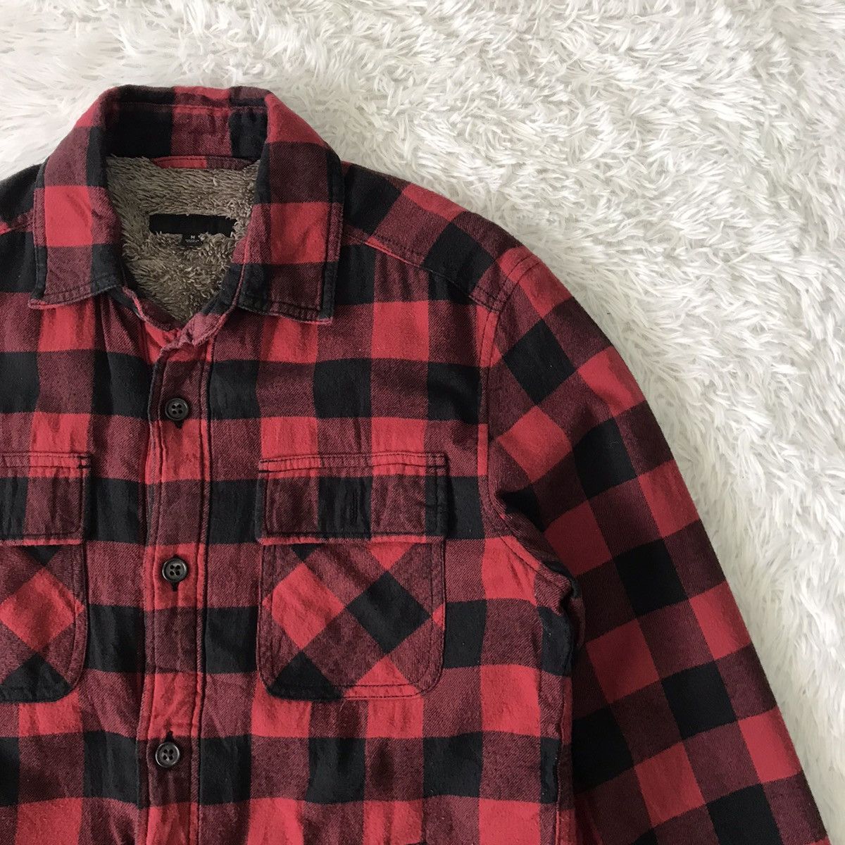 Other 💥Steals💥Uniqlo Red Tartan Style Fleece Inside Size US M / EU 48-50 / 2 - 6 Thumbnail