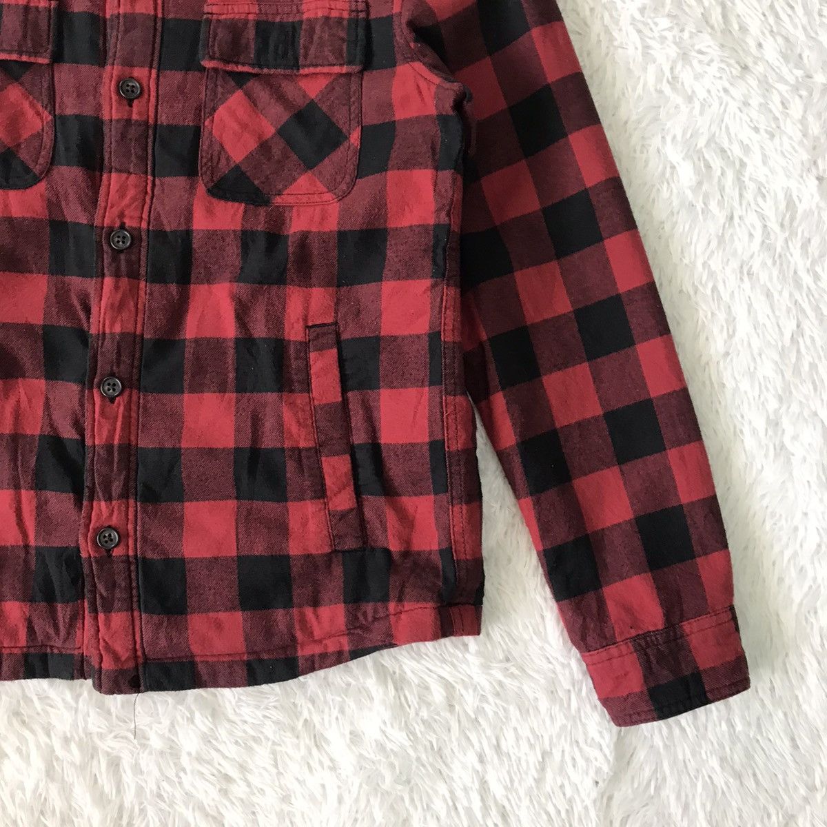 Other 💥Steals💥Uniqlo Red Tartan Style Fleece Inside Size US M / EU 48-50 / 2 - 5 Thumbnail
