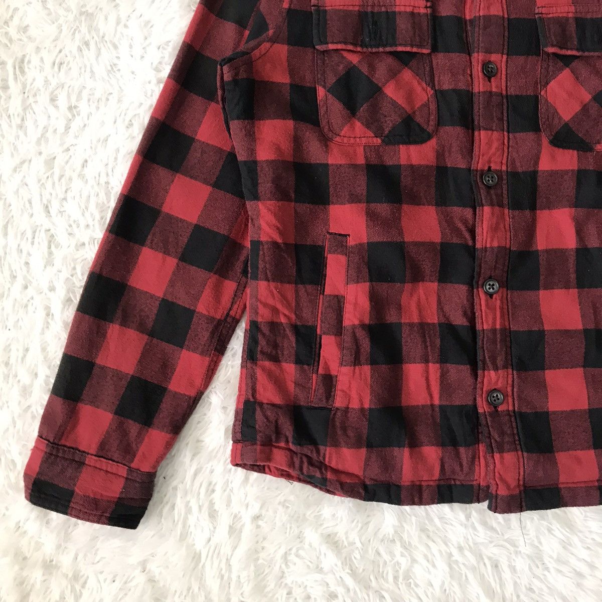 Other 💥Steals💥Uniqlo Red Tartan Style Fleece Inside Size US M / EU 48-50 / 2 - 4 Thumbnail