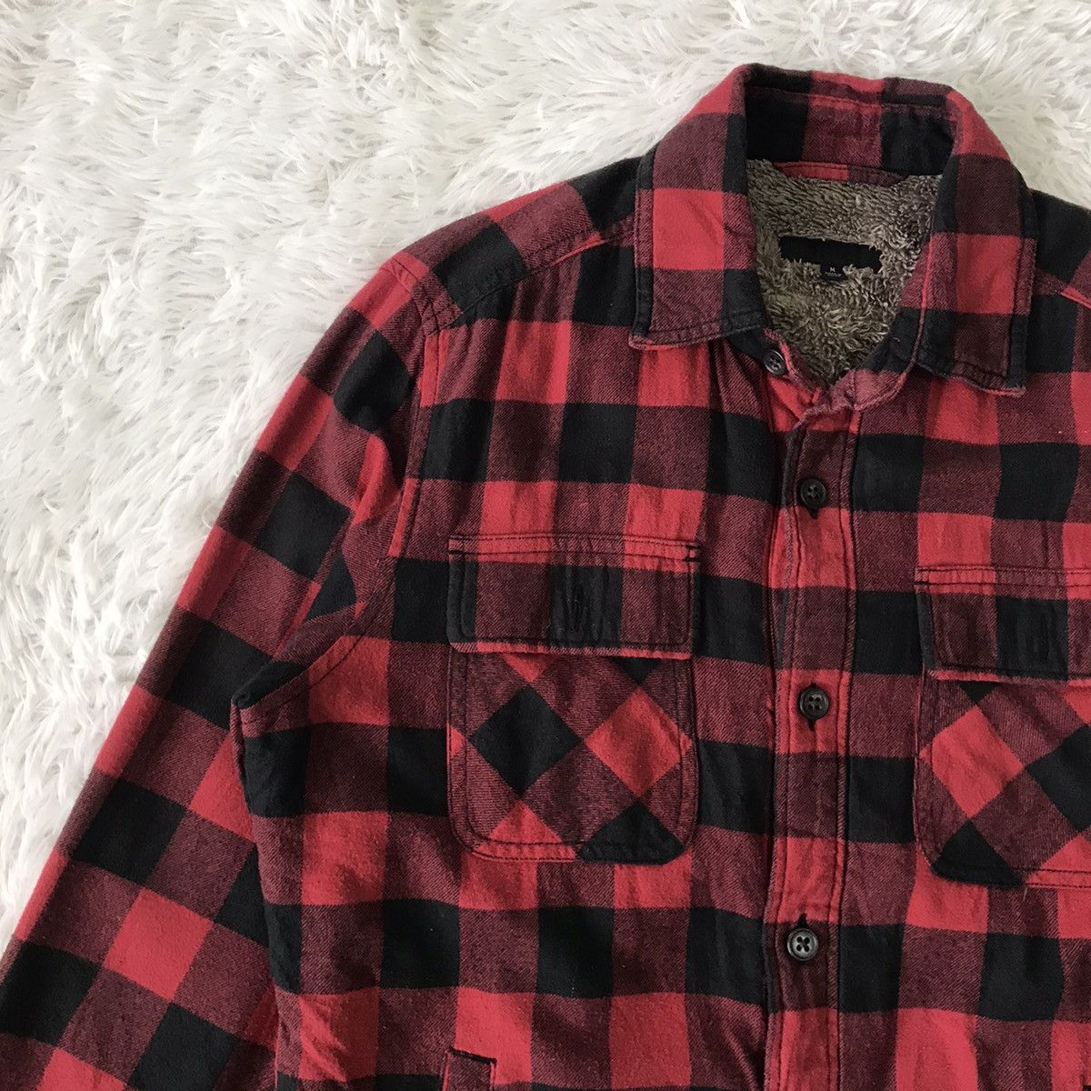 Other 💥Steals💥Uniqlo Red Tartan Style Fleece Inside Size US M / EU 48-50 / 2 - 7 Thumbnail