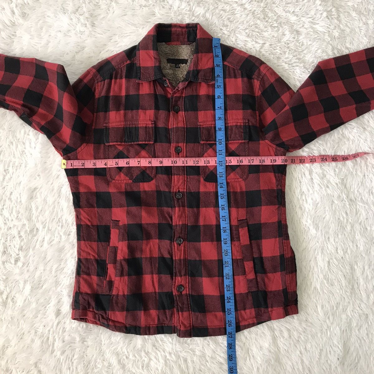 Other 💥Steals💥Uniqlo Red Tartan Style Fleece Inside Size US M / EU 48-50 / 2 - 16 Thumbnail