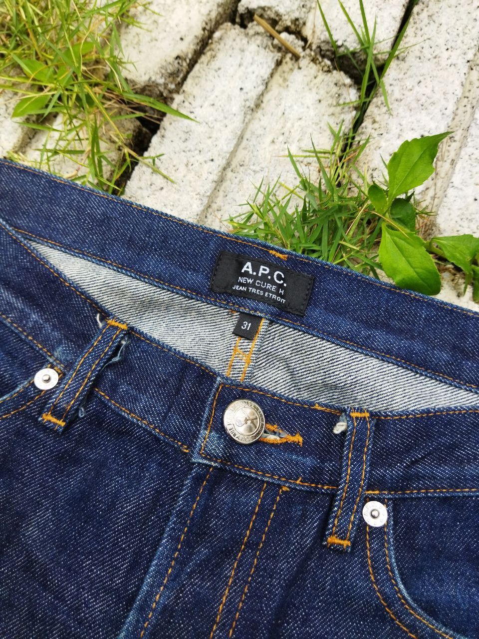 A.P.C. A.P.C New Cure H Indigo Jeans - Size 31 Size US 31 - 4 Thumbnail