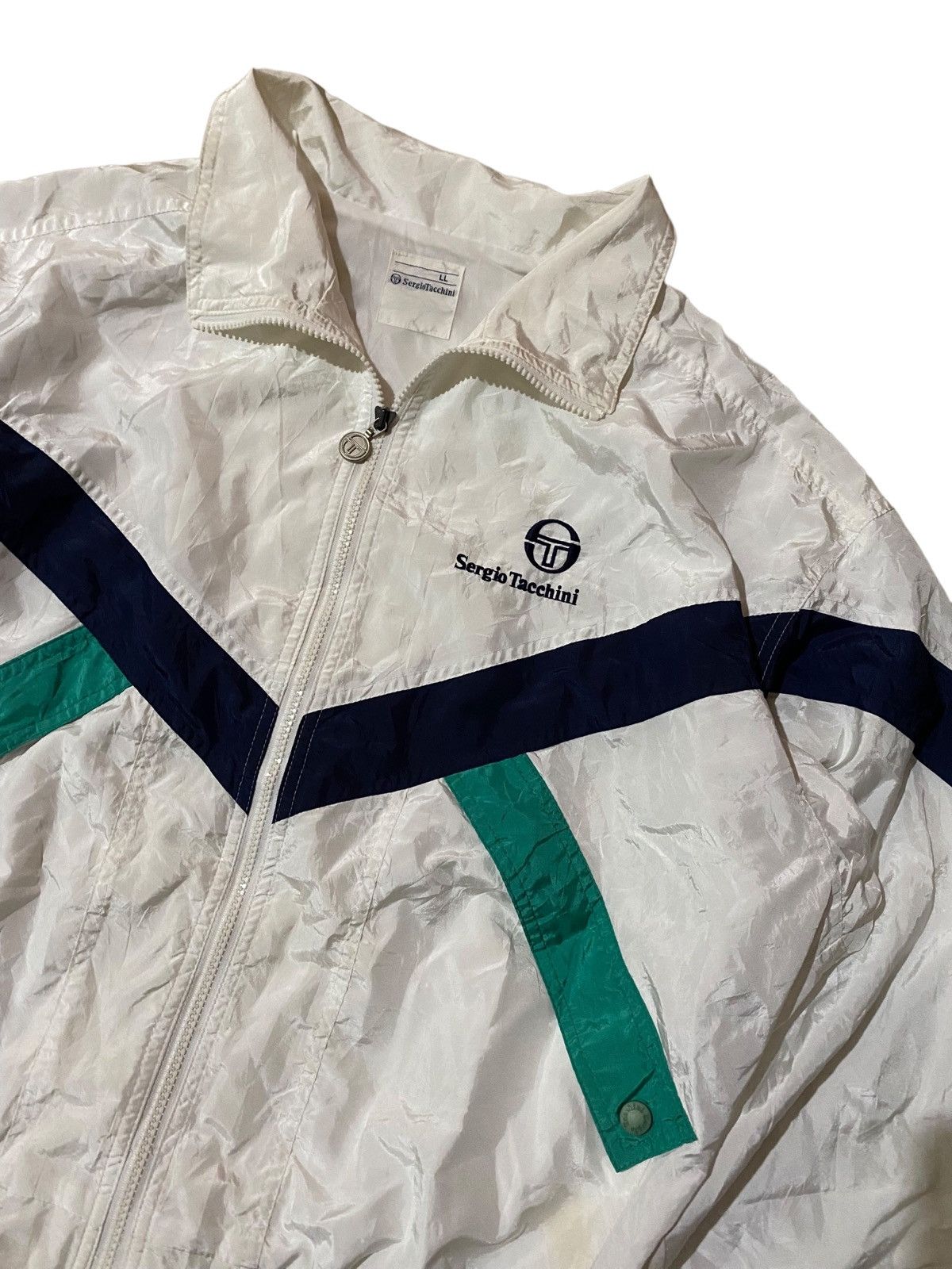 Sergio Tacchini × Vintage Vintage 90s Sergio Tacchini Bomber Jacket Size US L / EU 52-54 / 3 - 1 Thumbnail