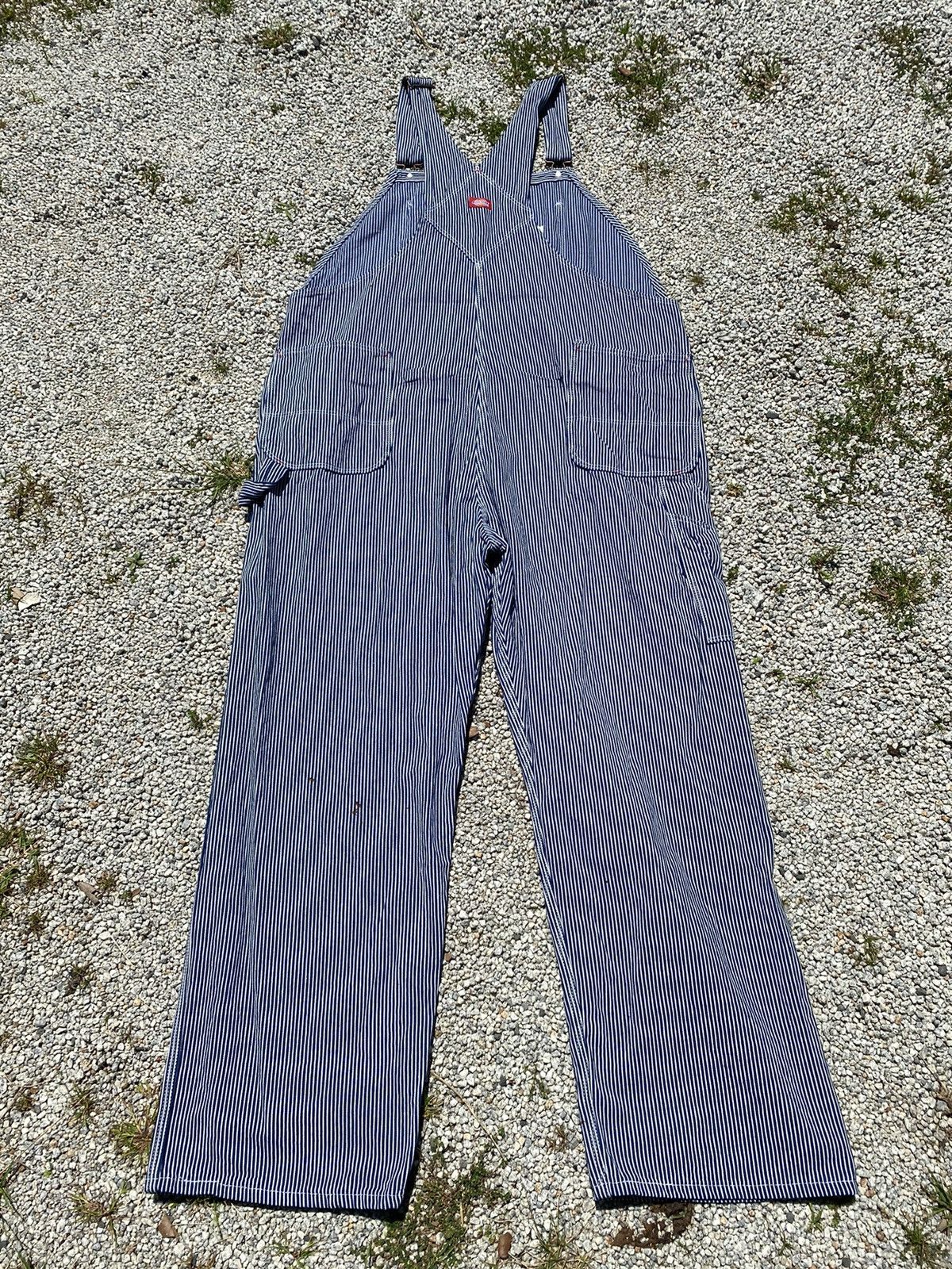 Dickies Vintage Oversized Dickies Overalls Hickory Stripe Size US 44 / EU 60 - 11 Thumbnail