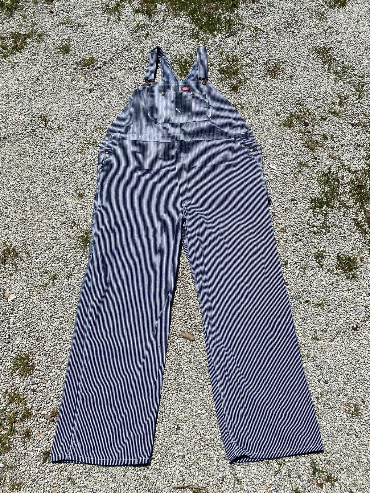 Dickies Vintage Oversized Dickies Overalls Hickory Stripe Size US 44 / EU 60 - 1 Thumbnail