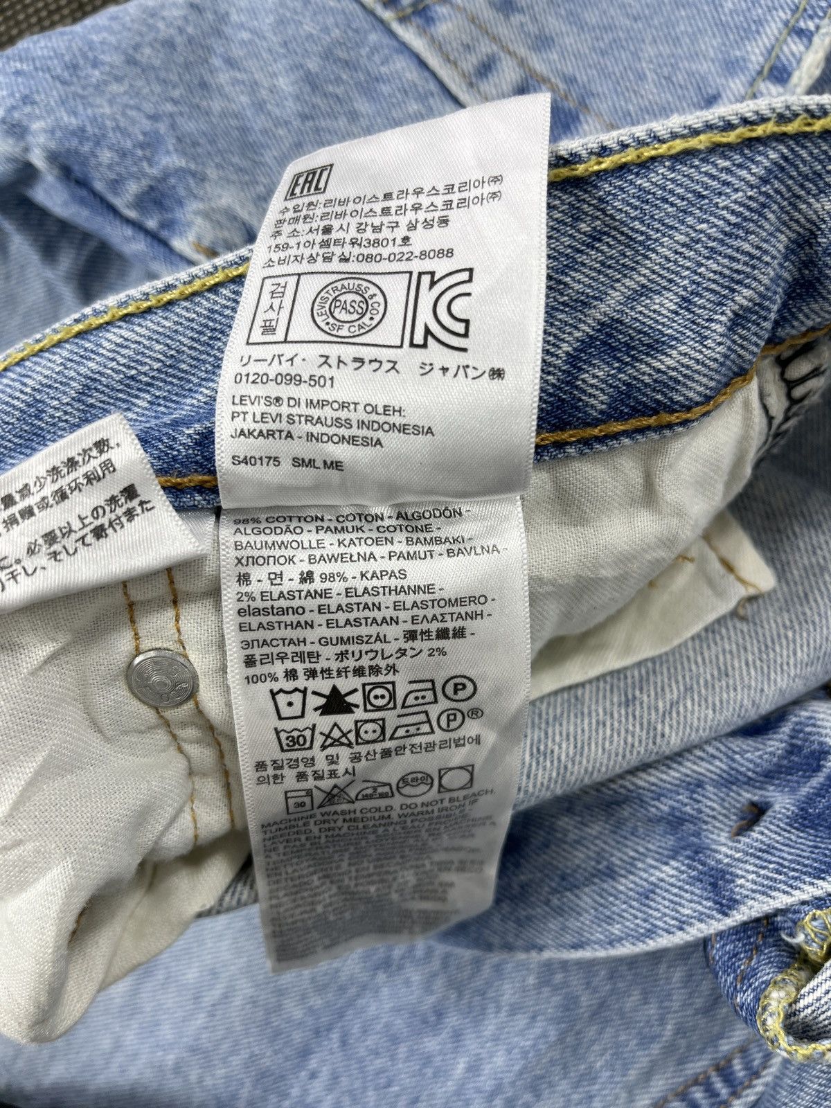 Levi's × Vintage Vintage Levis 514 Light Wash Jeans - J675 Size US 38 / EU 54 - 8 Thumbnail