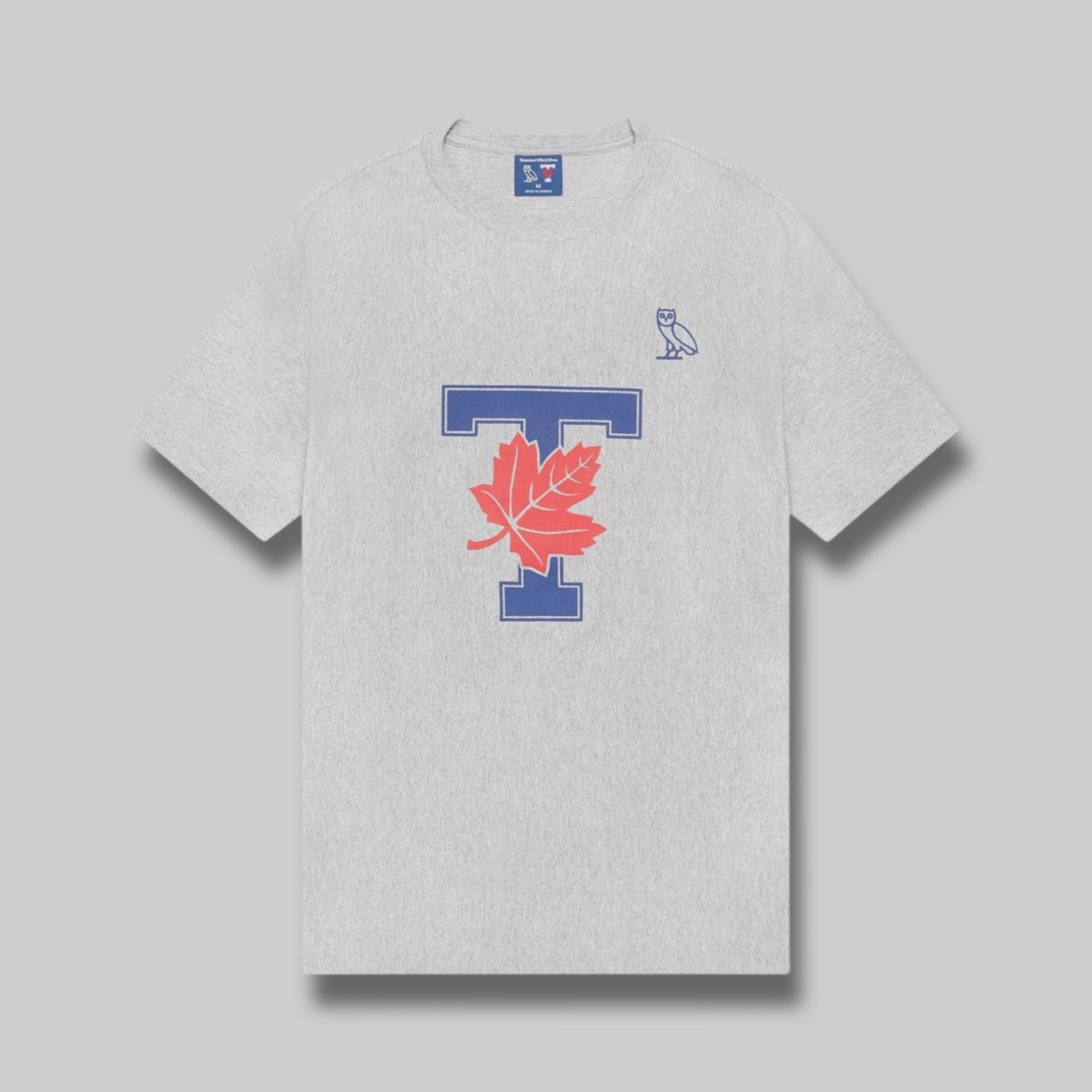 Drake OVO X UofT T-SHIRT - Grey Size US L / EU 52-54 / 3 - 1 Thumbnail