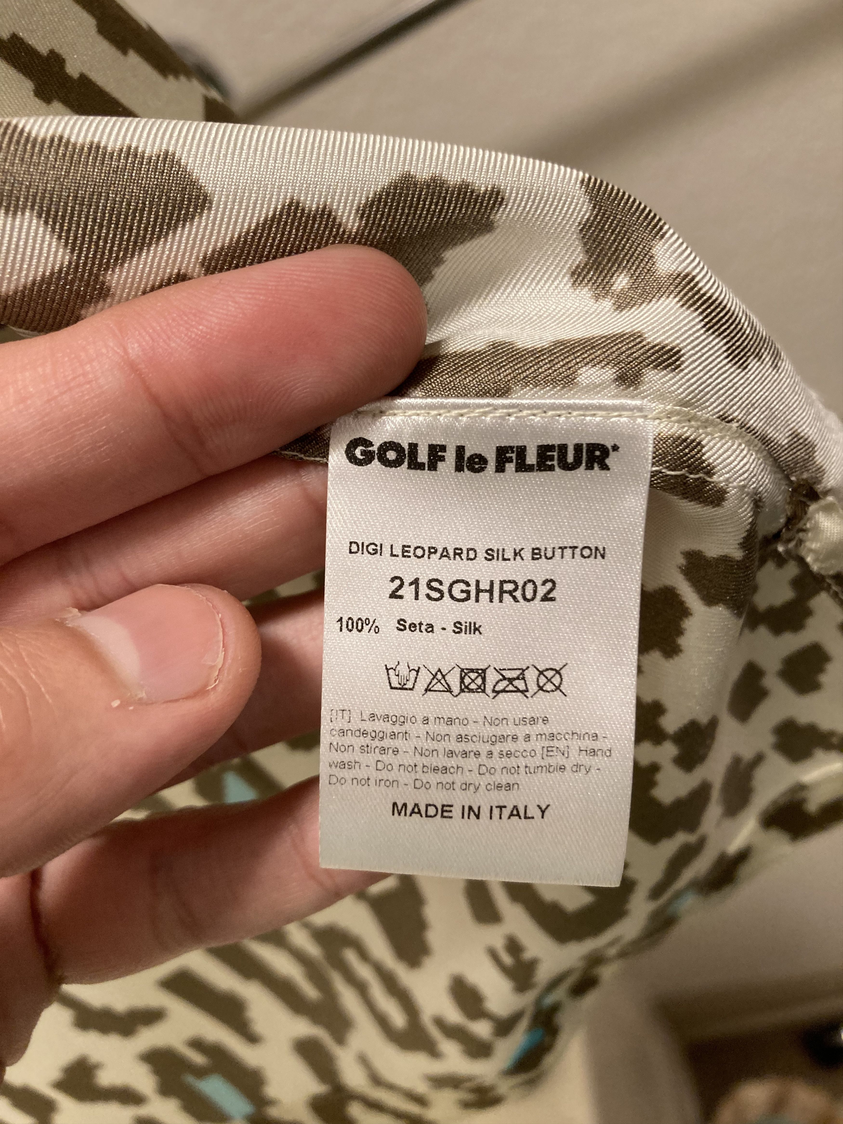 Golf le Fleur Leopard print silk button up Size US S / EU 44-46 / 1 - 3 Thumbnail